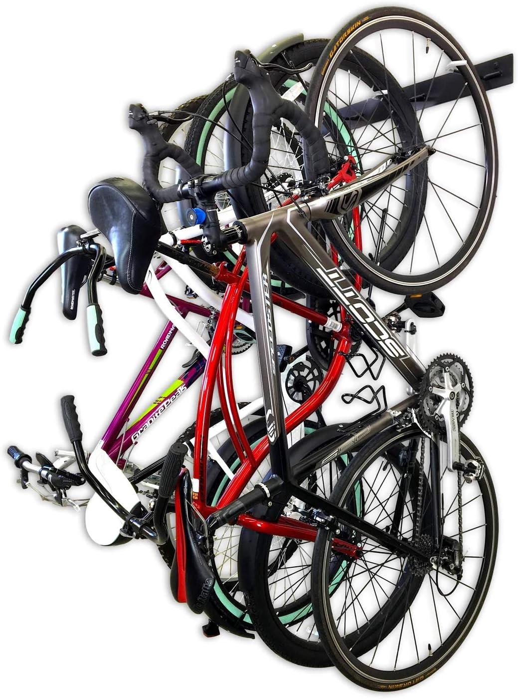 image4 Bike Rack for Garage  Solid Steel Extra Heavy Duty BLAT Bike Rack  Garage Wall Mounted Bicycle StorageXLarge