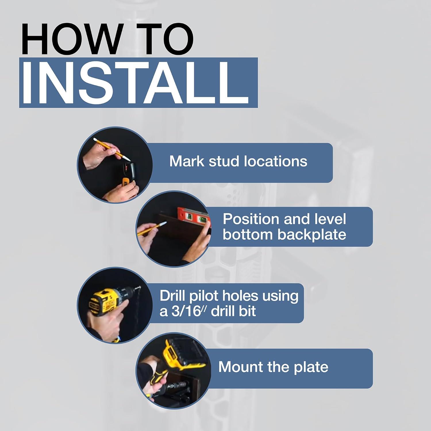 imageBLAT Indoor Gun Rack for Wall Rifle Rack and Shotgun Wall Mount Rustic Wood and Solid Steel Vertical Gun Rack Wall Mount for Home Garage Office or Retail Shop2 Firearms  Wood