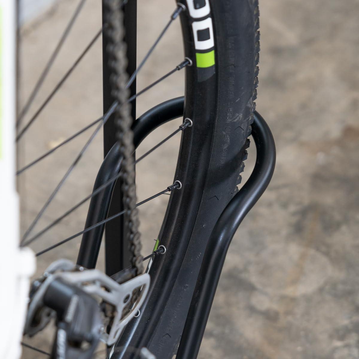 imageCycleStand Pro Vertical Bike Floor Stand Indoor Bicycle Rack for Garage Upright Bike Mount Storage Holds MTB Road and Ebike Stand Bike Parking Rack Fits Tires up to 35