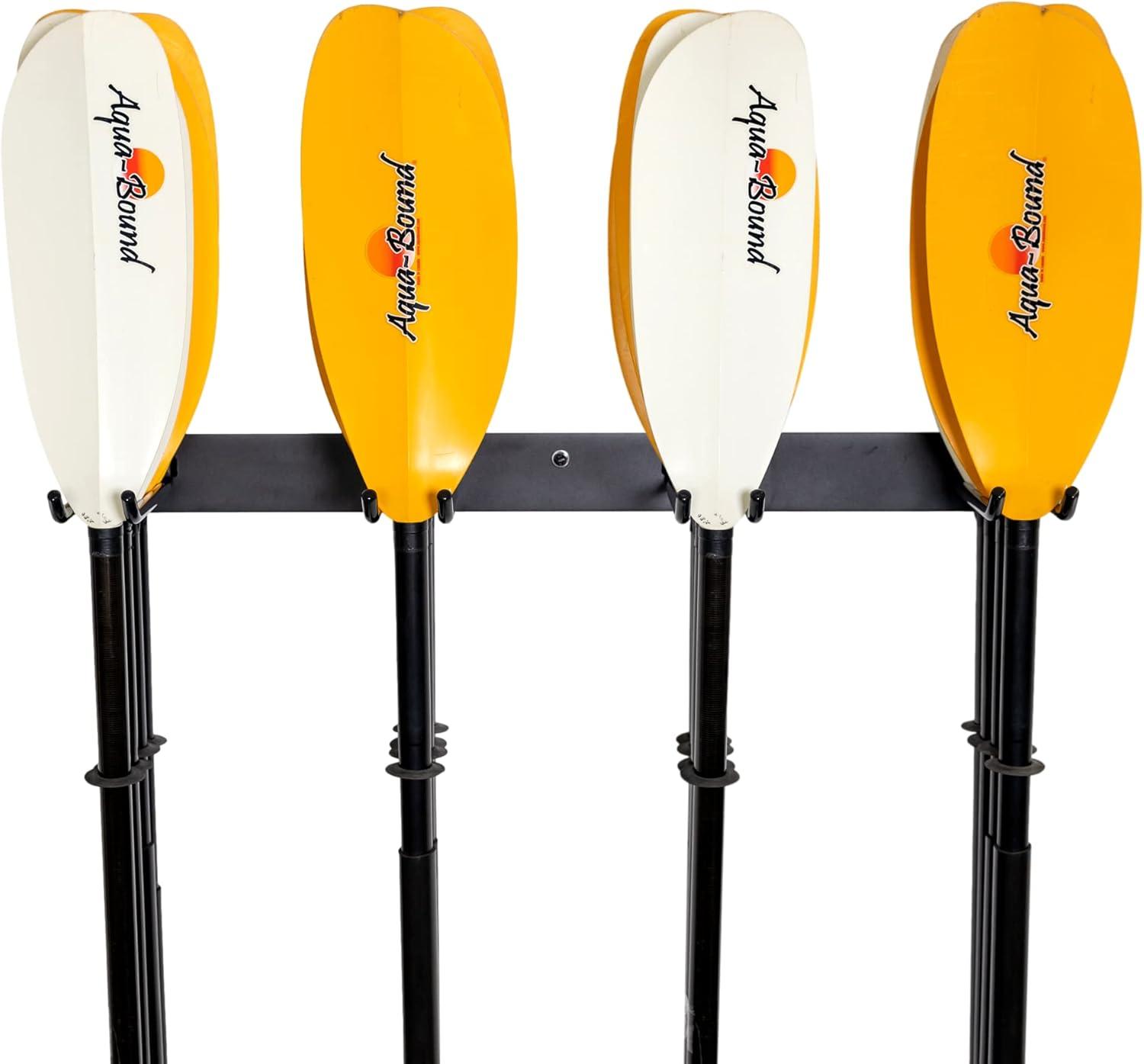 imagePaddle Storage Wall Rack Kayak SUP Canoe Paddles Indoor Organizer Solid Steel Hanging Hooks CompactUltimate