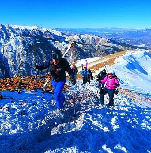 imageSki Wall Storage Rack Holds 8 Pairs with BONUS Ski Pole ampamp Boot Carrier Adjustable Shoulder Straps