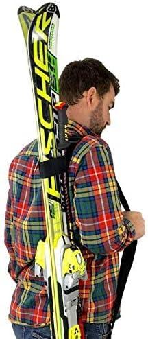 imageSki Wall Storage Rack Holds 8 Pairs with BONUS Ski Pole ampamp Boot Carrier Adjustable Shoulder Straps