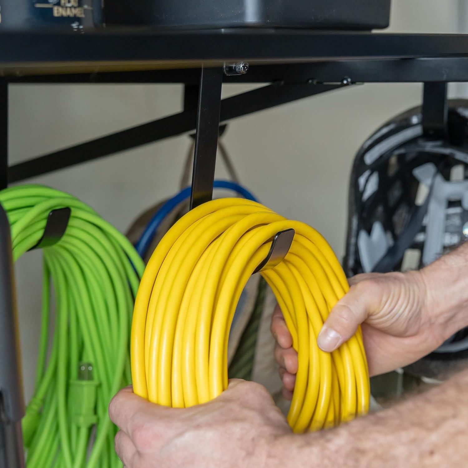 imageStoreYourBoard 2Pack Heavy Duty Wall Shelves  WallMounted Garage Storage Shelving and Organization for Sheds Closets or Utility Rooms  Holds 200 lbs 2ft x 4ft BlackBlack