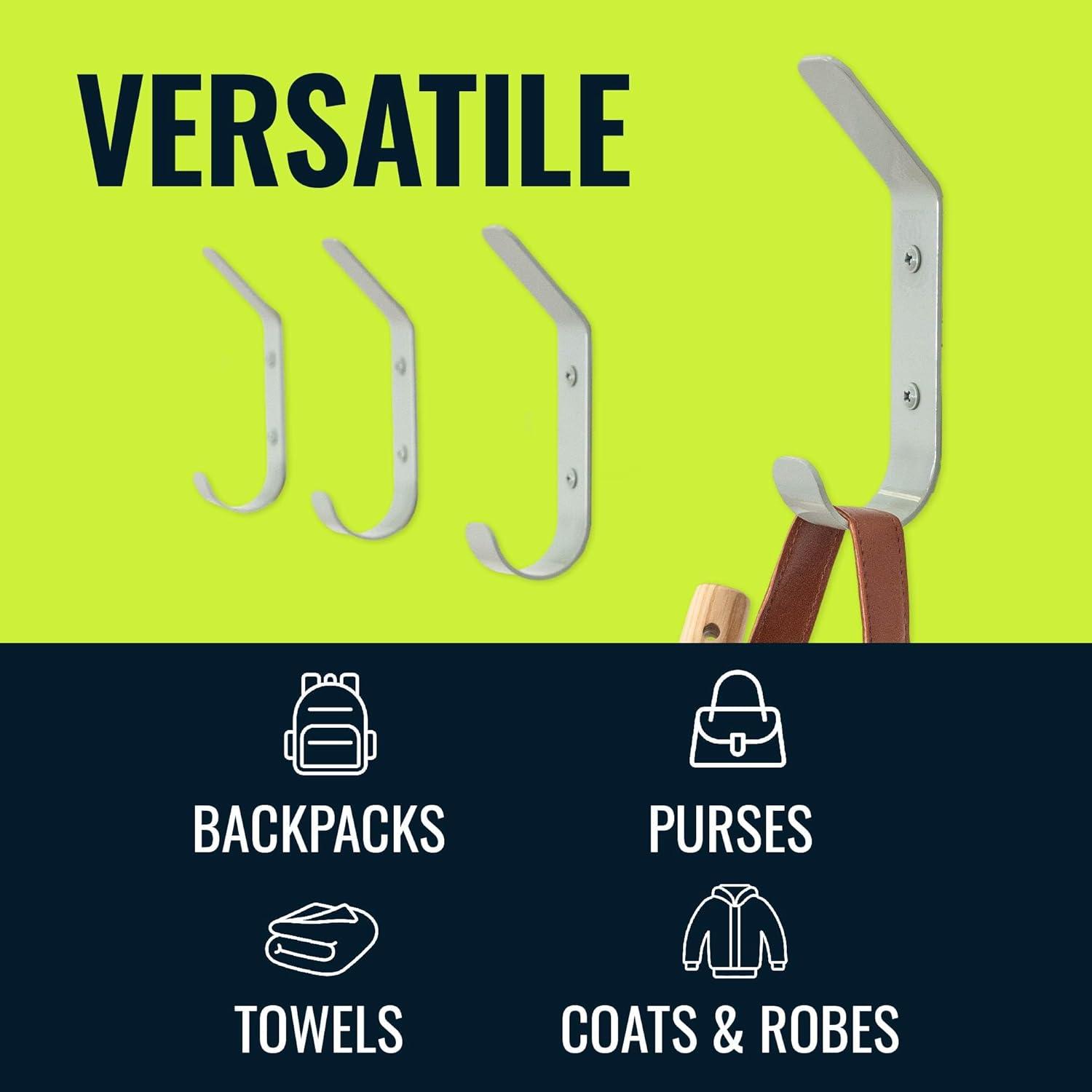 imageStoreYourBoard 4 Pack Wall Hooks for Hanging Decorative ampamp Heavy Duty Coat Wall Hooks Mount Set Holds 30 lbs Each Outdoor 65quot x 12quot x 2quotCactus