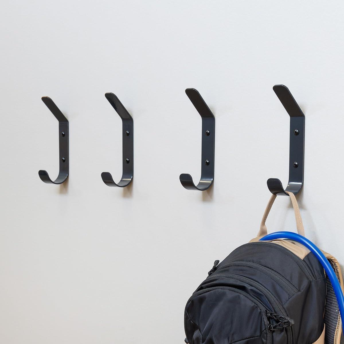 imageStoreYourBoard 4 Pack Wall Hooks for Hanging Decorative ampamp Heavy Duty Coat Wall Hooks Mount Set Holds 30 lbs Each Outdoor 65quot x 12quot x 2quotDeep Water