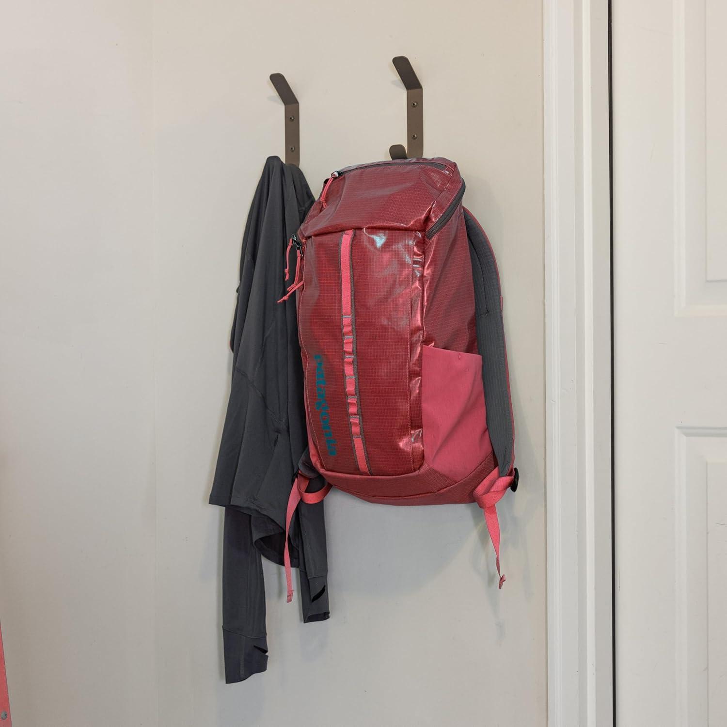 imageStoreYourBoard 4 Pack Wall Hooks for Hanging Decorative ampamp Heavy Duty Coat Wall Hooks Mount Set Holds 30 lbs Each Outdoor 65quot x 12quot x 2quotMud