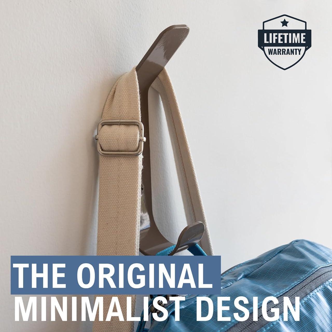 imageStoreYourBoard 4 Pack Wall Hooks for Hanging Decorative ampamp Heavy Duty Coat Wall Hooks Mount Set Holds 30 lbs Each Outdoor 65quot x 12quot x 2quotMud