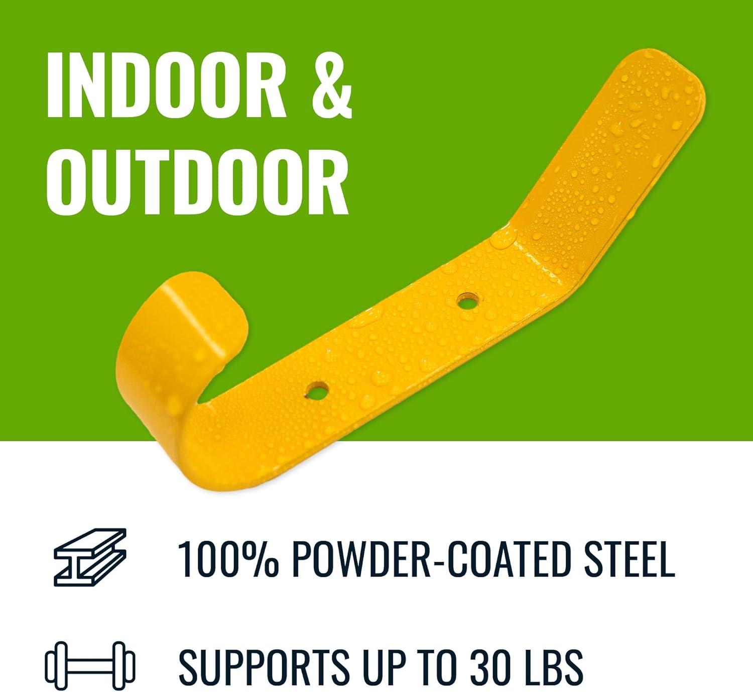 imageStoreYourBoard 4 Pack Wall Hooks for Hanging Decorative ampamp Heavy Duty Coat Wall Hooks Mount Set Holds 30 lbs Each Outdoor 65quot x 12quot x 2quotTractor