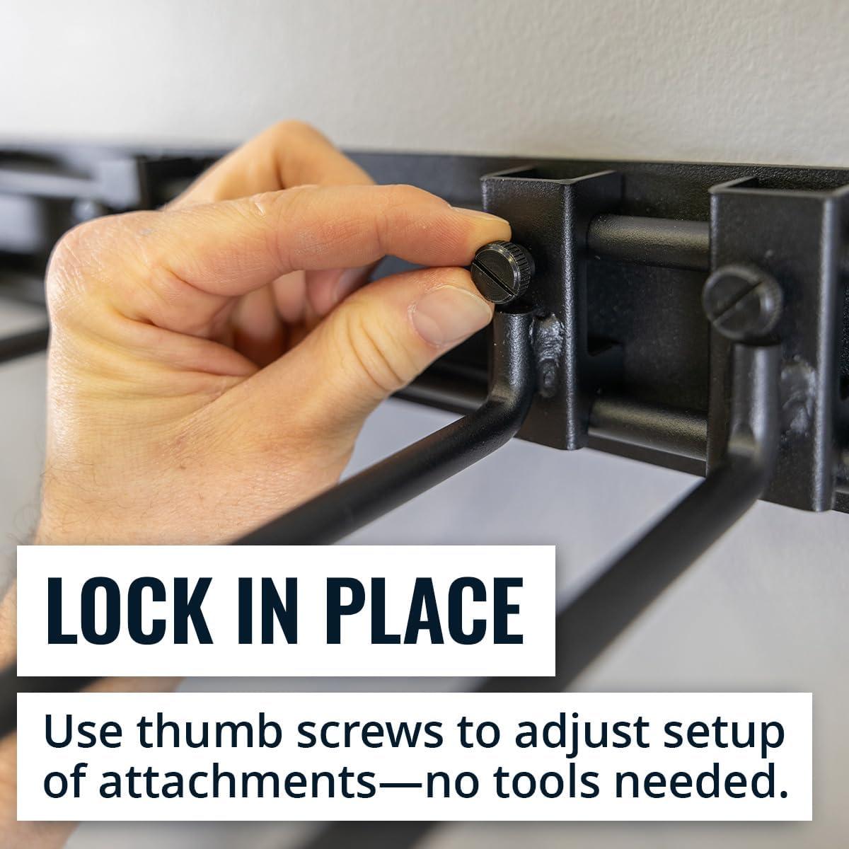 imageStoreYourBoard 64quot Modular Garage Garden Tool Organizer Wall Mount  Heavy Duty Garden Tool Rack for Garage Organization and Storage Wall Tool Organizer for Shovels Rakes Yard Tools Holds 600 lbs48 inch