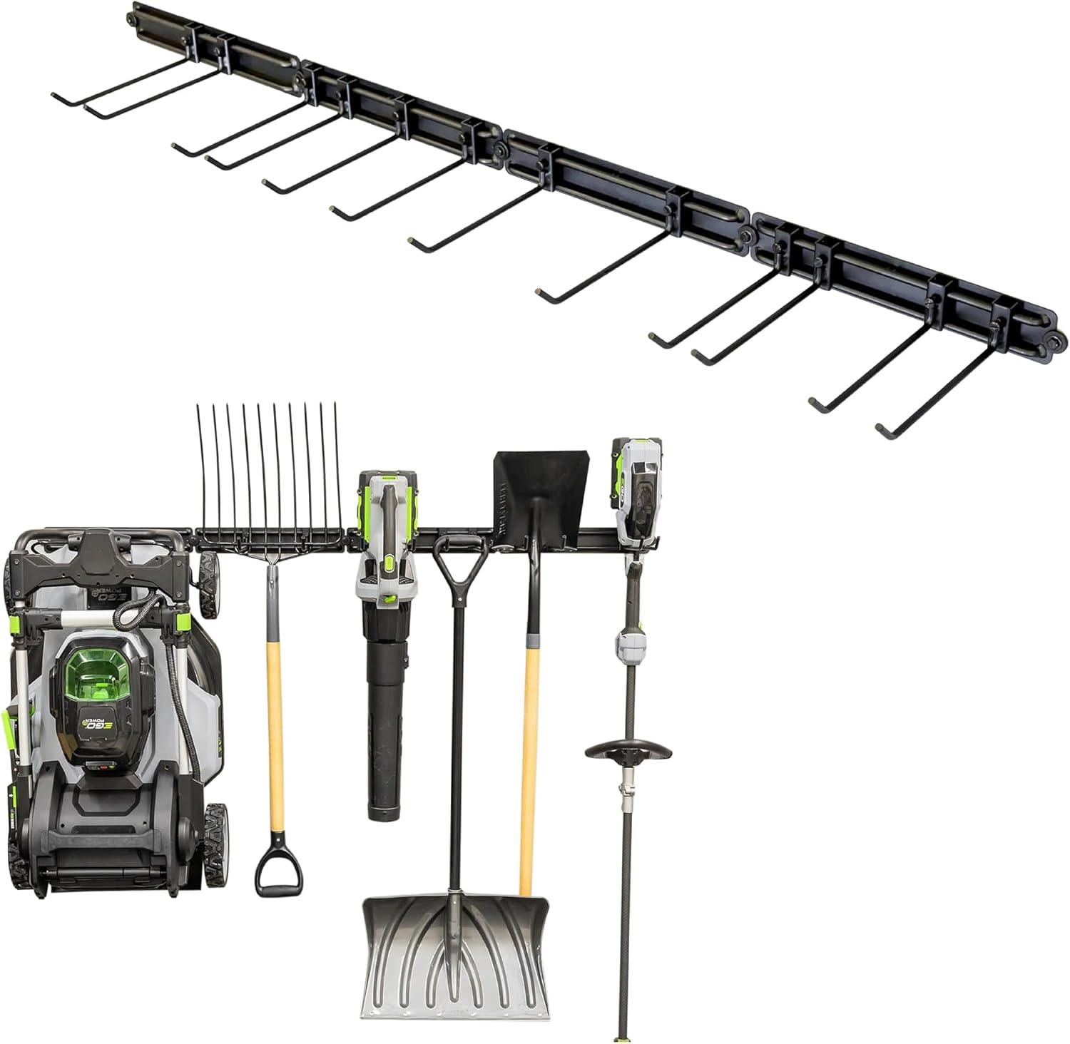 imageStoreYourBoard 64quot Modular Garage Garden Tool Organizer Wall Mount  Heavy Duty Garden Tool Rack for Garage Organization and Storage Wall Tool Organizer for Shovels Rakes Yard Tools Holds 600 lbs64 inch