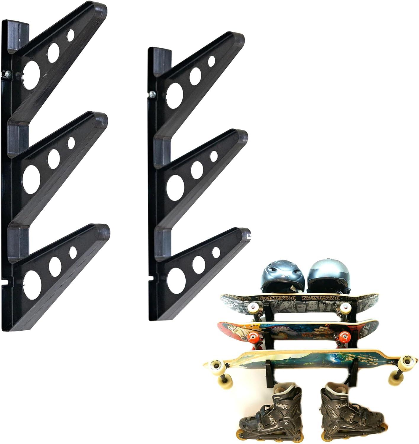 imageStoreYourBoard ABS Plastic Ski and Snowboard Storage Rack Black 20 in