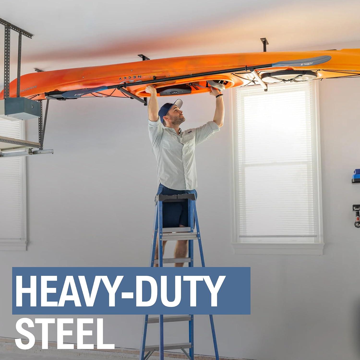 imageStoreYourBoard Adjustable Kayak Ceiling Rack  Hi Port 2 Garage Ceiling Kayak Hanger  Adjustable Overhead Kayak Storage for Recreational ampamp Touring Kayaks  Garage Organization1 Kayak