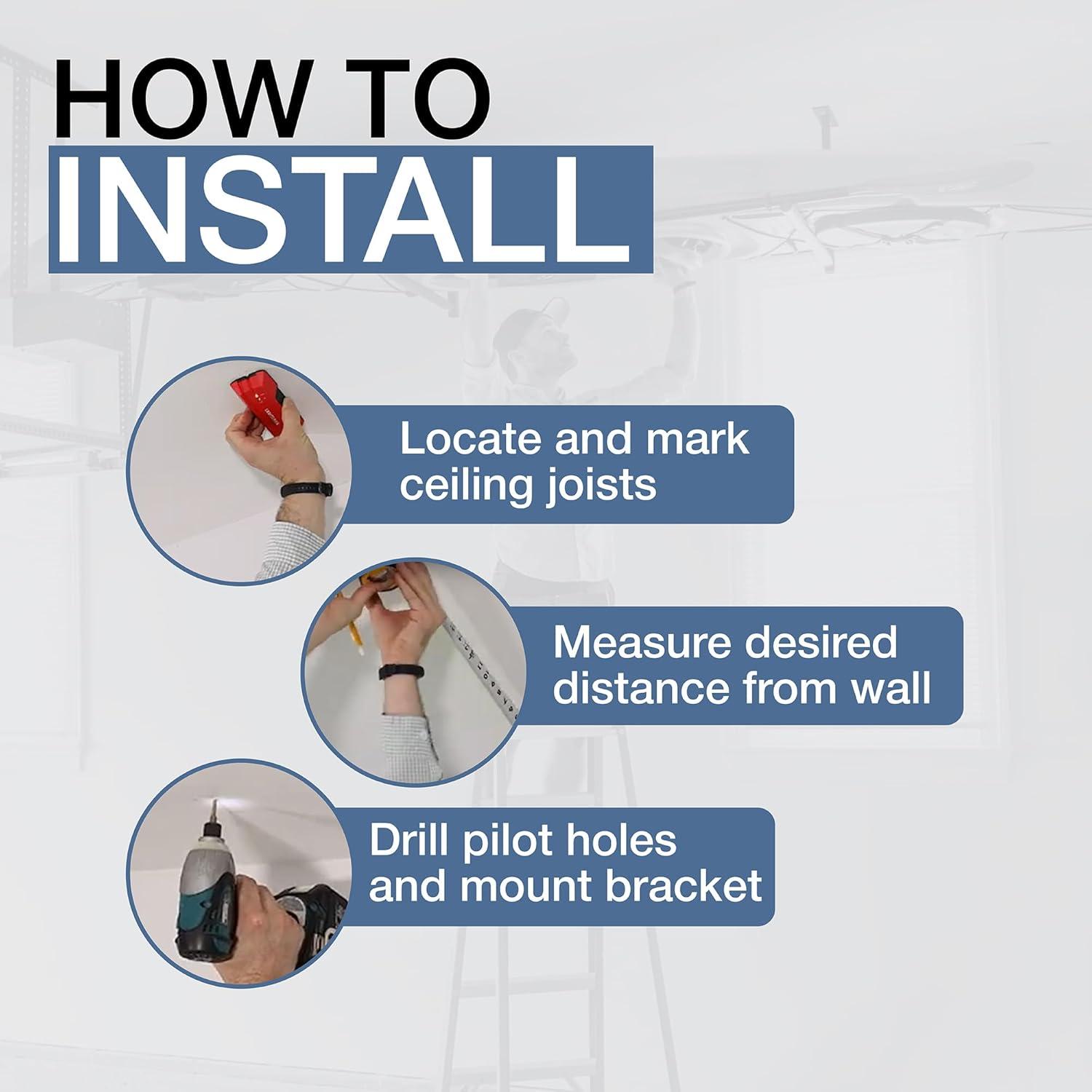 imageStoreYourBoard Adjustable Kayak Ceiling Rack  Hi Port 2 Garage Ceiling Kayak Hanger  Adjustable Overhead Kayak Storage for Recreational ampamp Touring Kayaks  Garage Organization1 Kayak