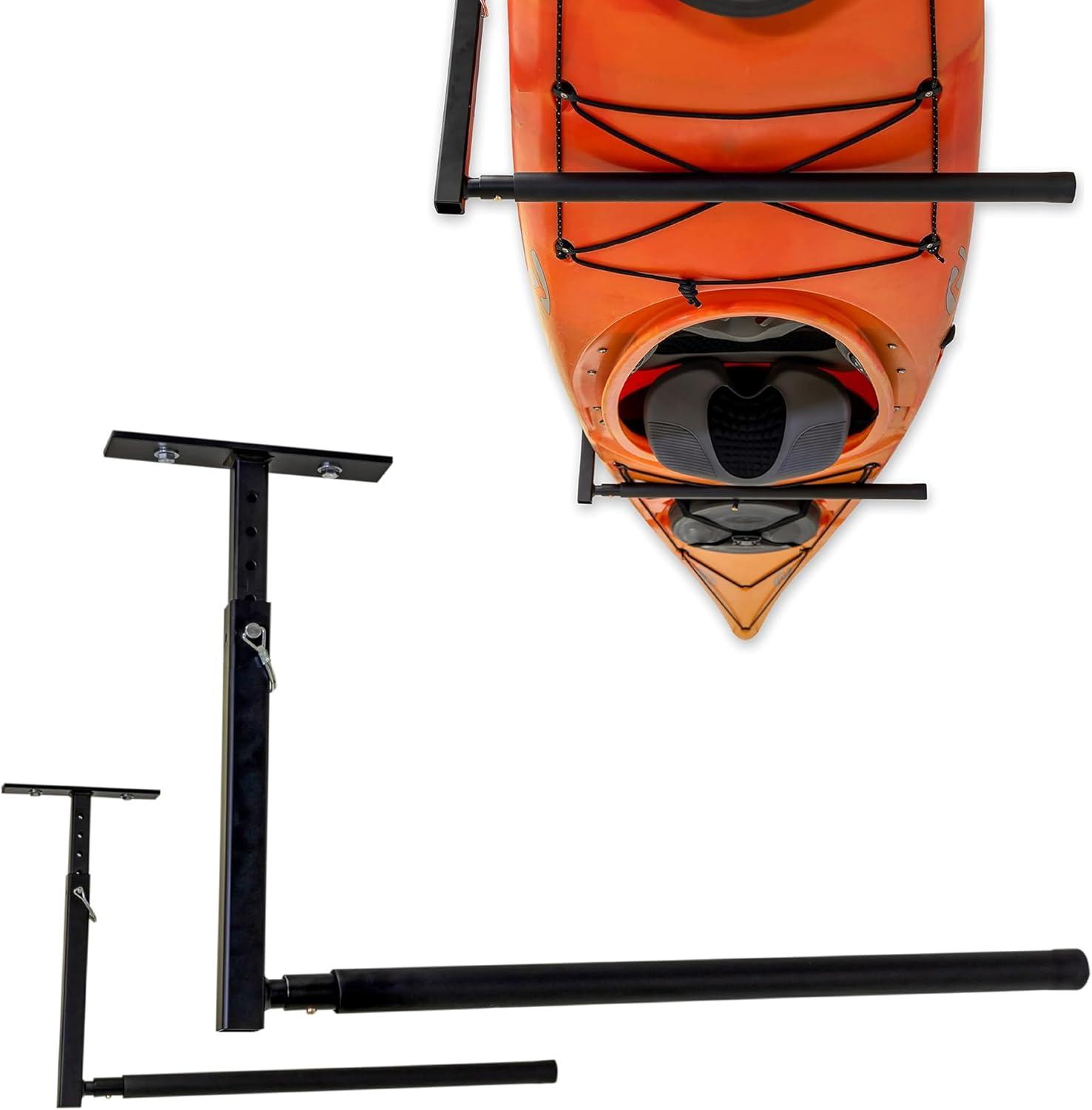 imageStoreYourBoard Adjustable Kayak Ceiling Rack  Hi Port 2 Garage Ceiling Kayak Hanger  Adjustable Overhead Kayak Storage for Recreational ampamp Touring Kayaks  Garage Organization1 Kayak