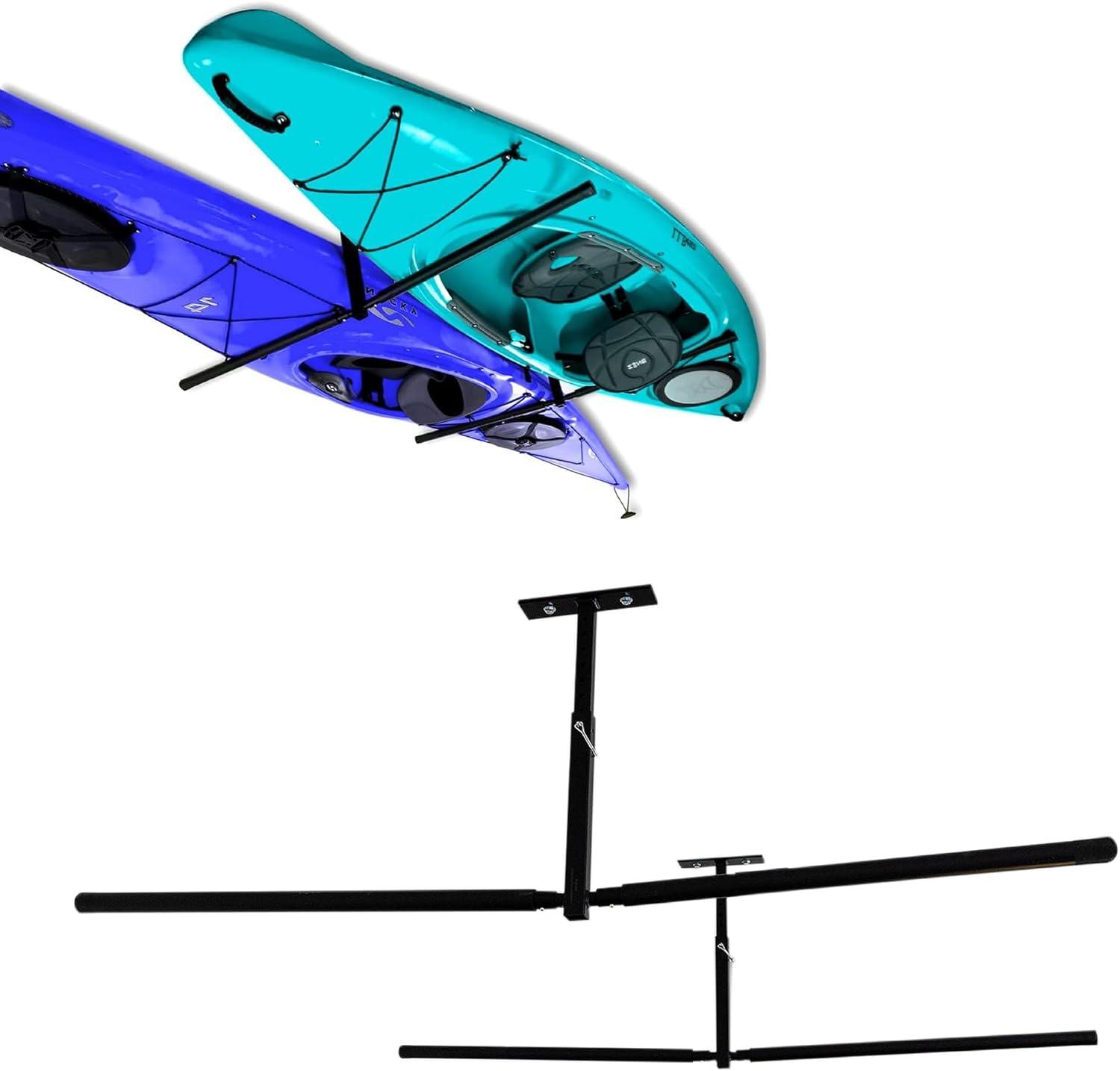 imageStoreYourBoard Adjustable Kayak Ceiling Rack  Hi Port 2 Garage Ceiling Kayak Hanger  Adjustable Overhead Kayak Storage for Recreational ampamp Touring Kayaks  Garage Organization2 Kayaks