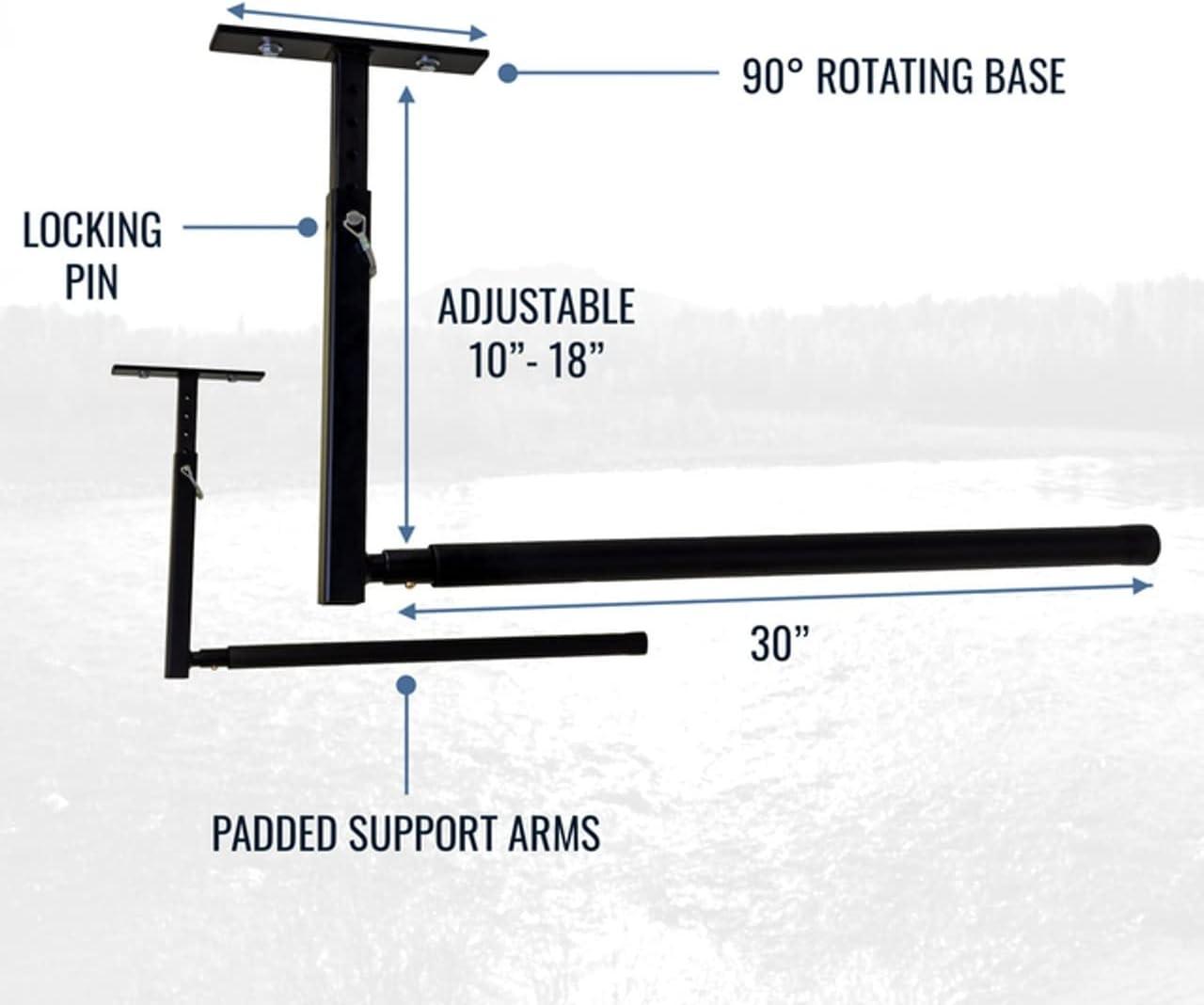 imageStoreYourBoard Adjustable Ski and Snowboard Ceiling Rack Overhead Storage Mount Double SidedSingle Sided