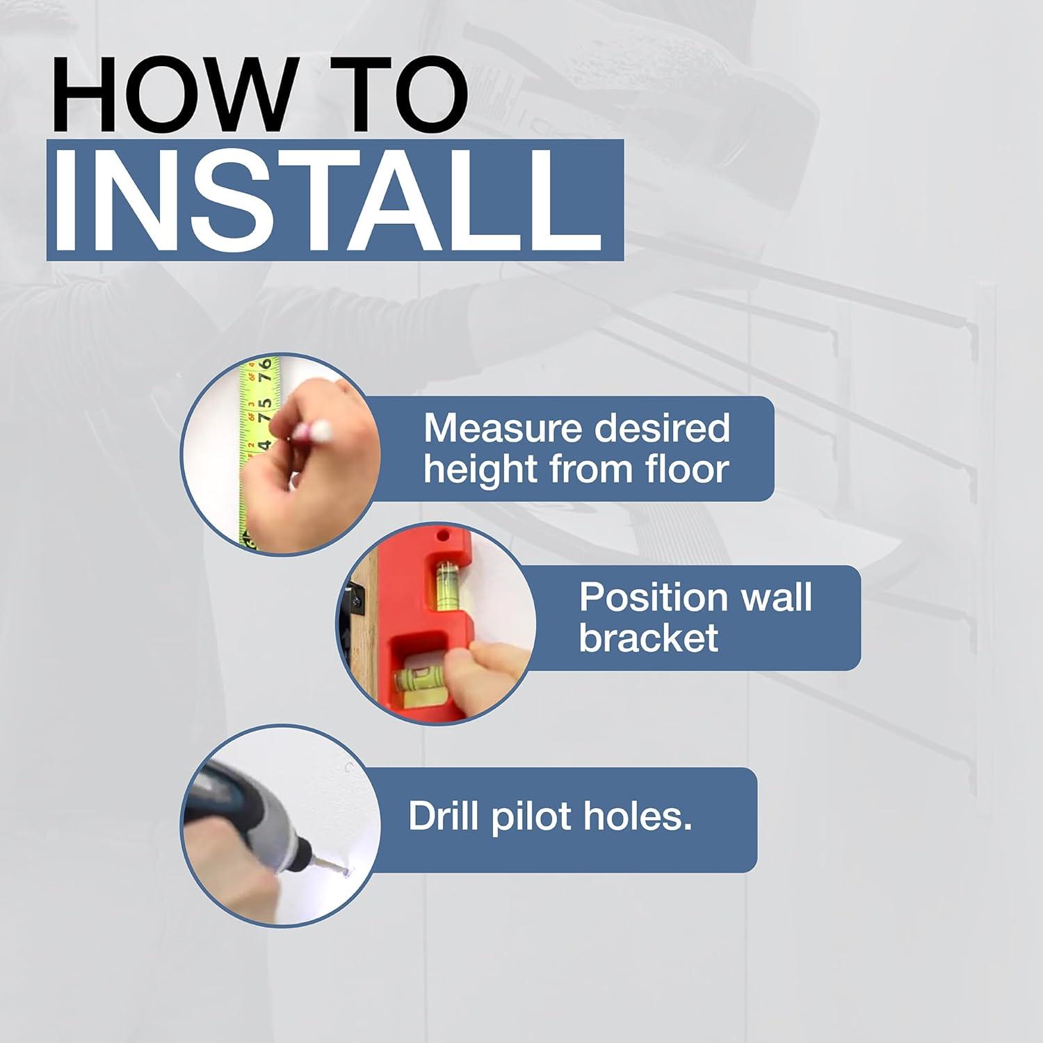 imageStoreYourBoard Avon Wakeboard Storage Rack Wall Mount Water Ski and Wake Surf Board Organizer Natural Wood and Solid Steel Holds 100 lbs2 Levels