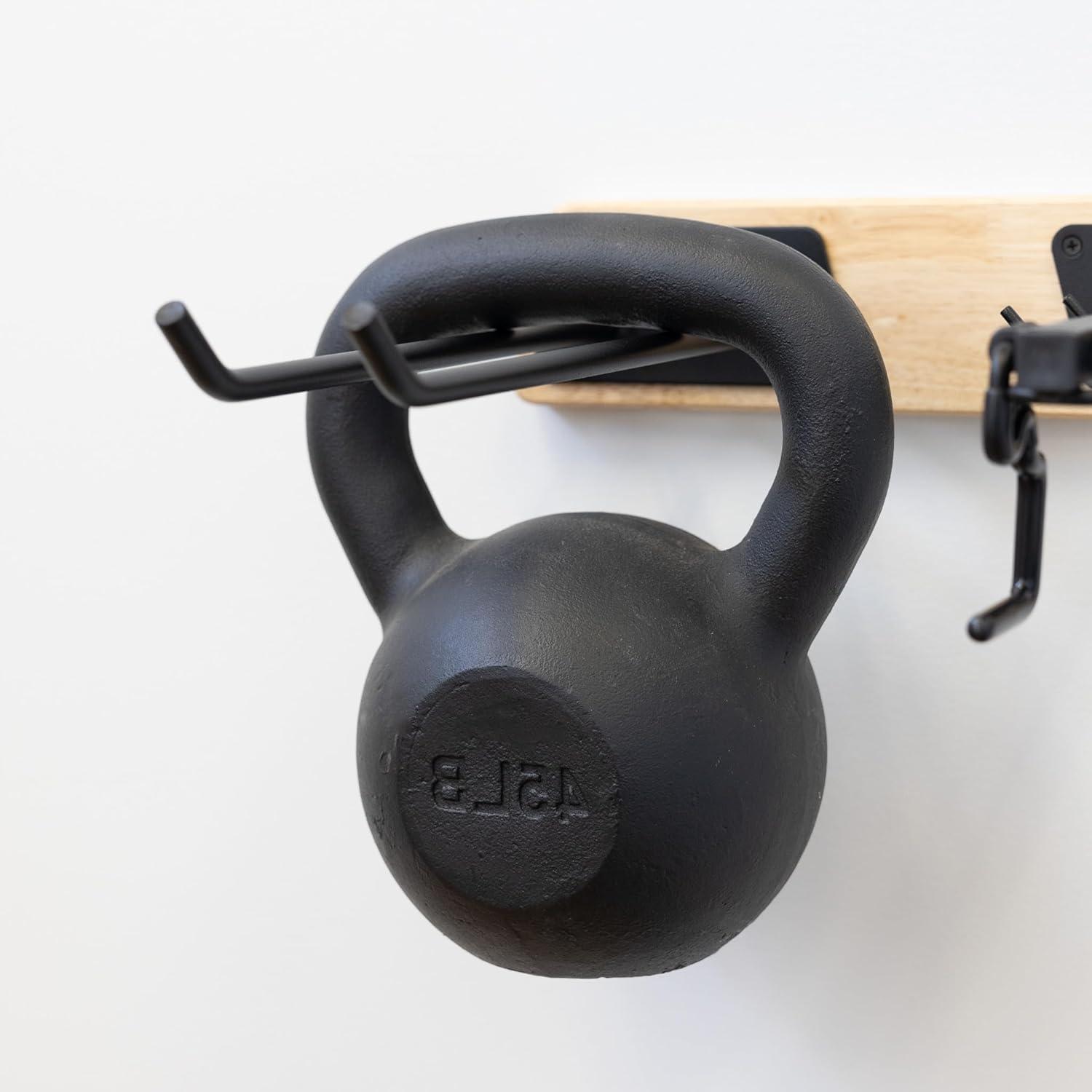 imageStoreYourBoard BLAT Tool Wood Yard Tool Organizer Solid Steel Holds 125 lbs Garage Wall Mount Hooks for Shovels Rakes Brooms Garden Hoses LargeLarge  2 Pack