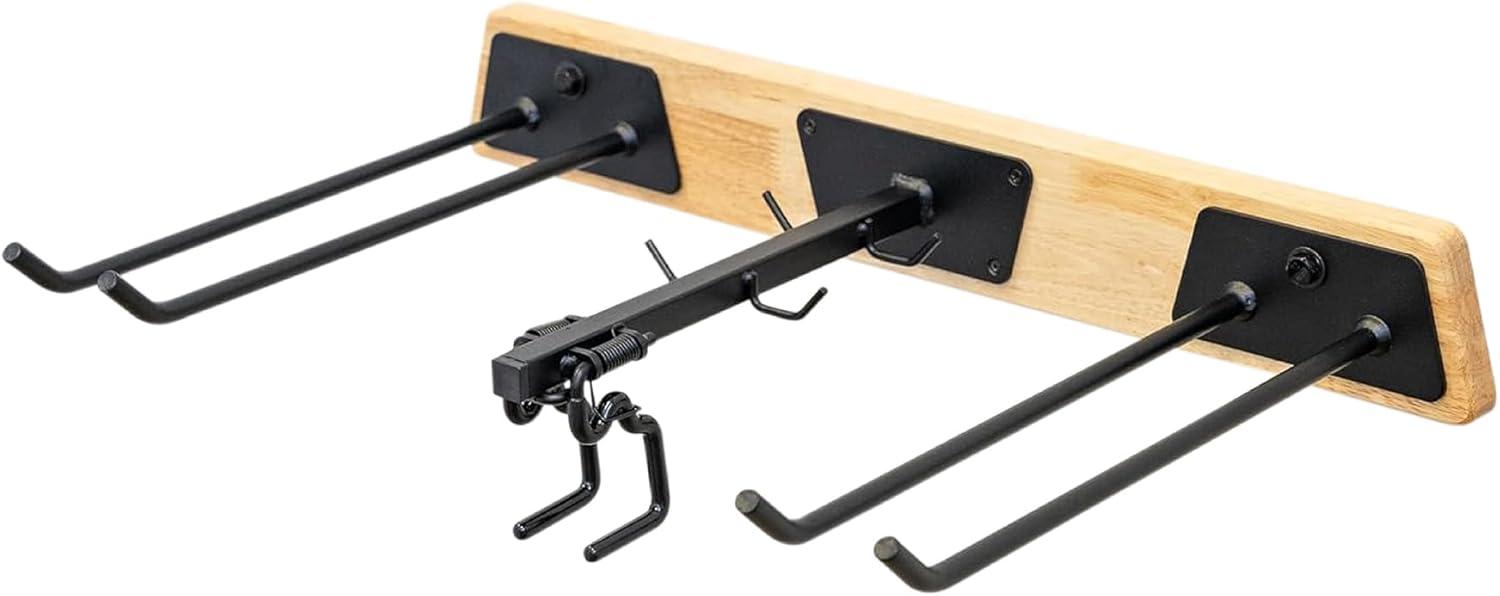 imageStoreYourBoard BLAT Tool Wood Yard Tool Organizer Solid Steel Holds 125 lbs Garage Wall Mount Hooks for Shovels Rakes Brooms Garden Hoses LargeLarge