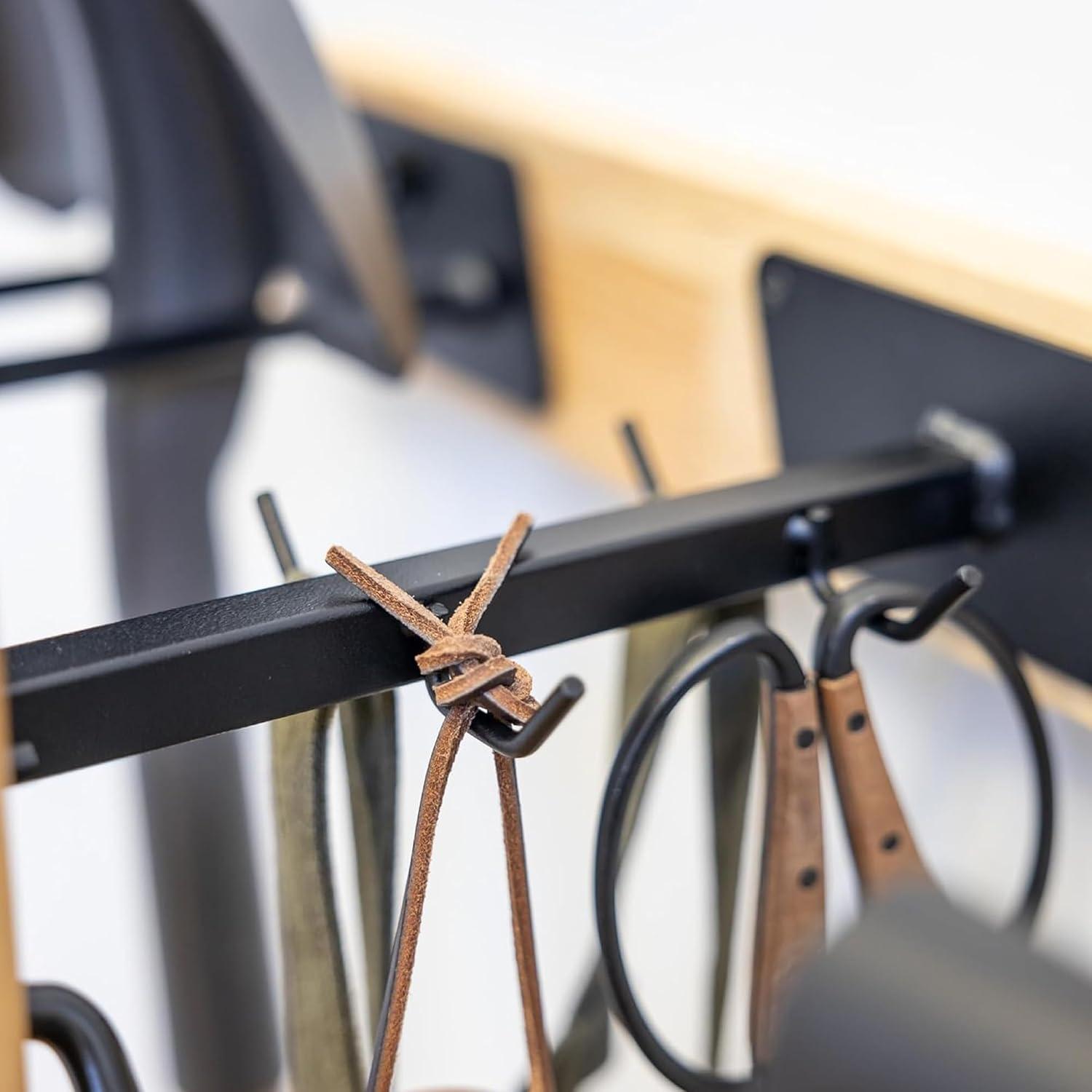 imageStoreYourBoard BLAT Tool Wood Yard Tool Organizer Solid Steel Holds 125 lbs Garage Wall Mount Hooks for Shovels Rakes Brooms Garden Hoses LargeLarge