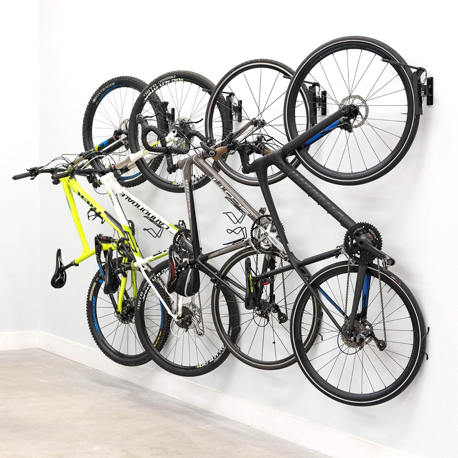 imageStoreYourBoard Bike Swivel Rack  Wall Mounted Garage Bike Storage Vertical Hanger with 120 Swing Design ampamp Stopper SpaceSaving Indoor Wall Mount  Fits Kids Bikes BMX ampamp MoreBlack
