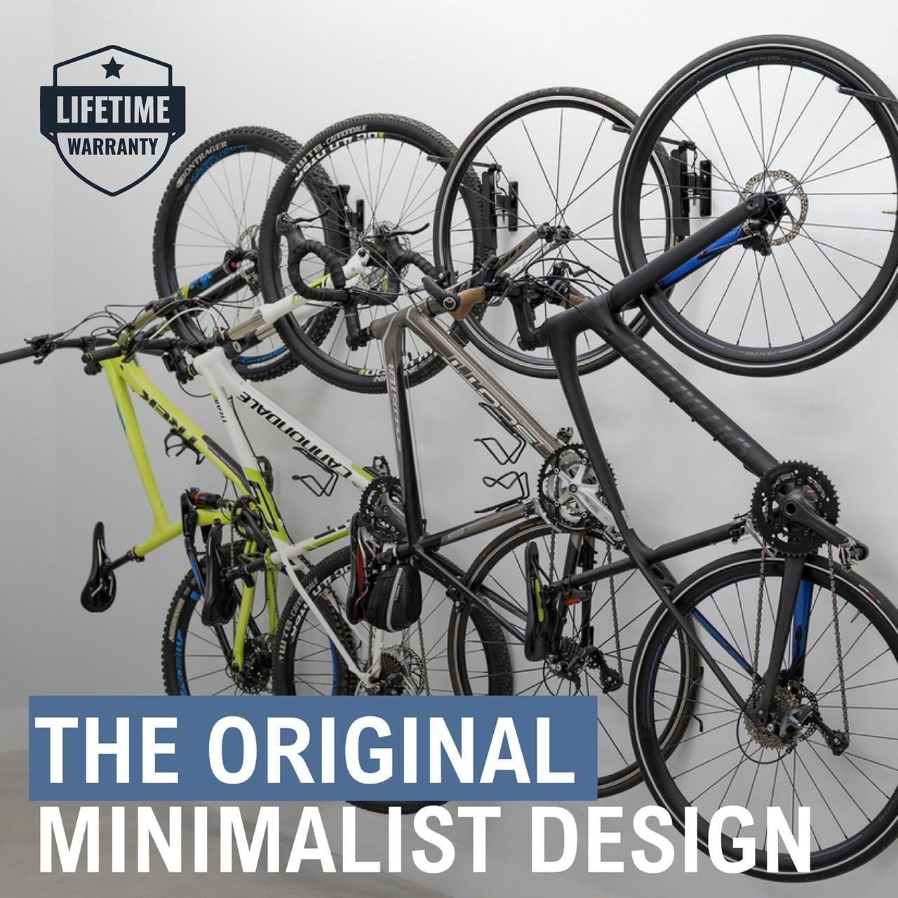 imageStoreYourBoard Bike Swivel Rack  Wall Mounted Garage Bike Storage Vertical Hanger with 120 Swing Design ampamp Stopper SpaceSaving Indoor Wall Mount  Fits Kids Bikes BMX ampamp MoreBlack