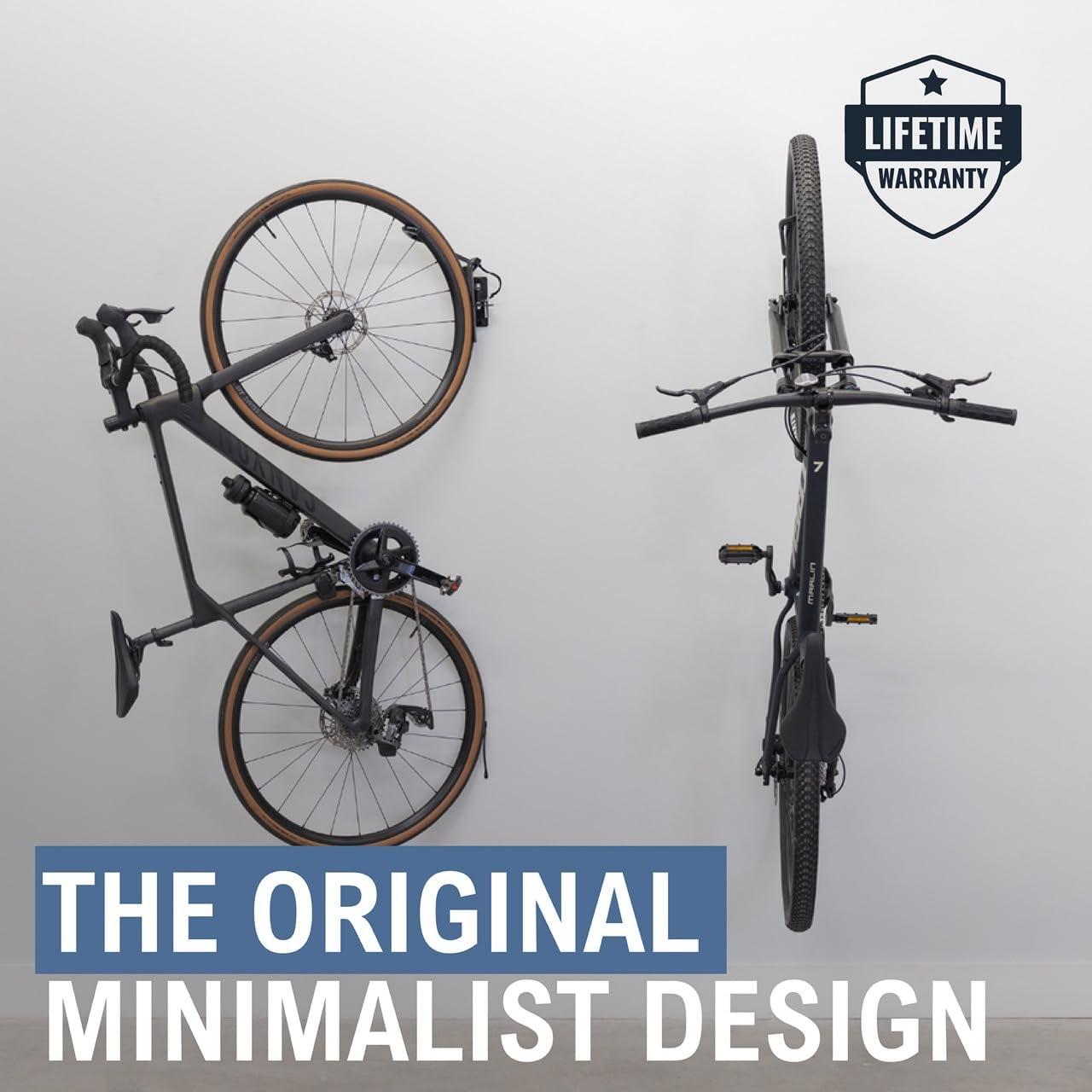 imageStoreYourBoard Bike Swivel Rack  Wall Mounted Garage Bike Storage Vertical Hanger with 120 Swing Design ampamp Stopper SpaceSaving Indoor Wall Mount  Fits Kids Bikes BMX ampamp MoreBlack