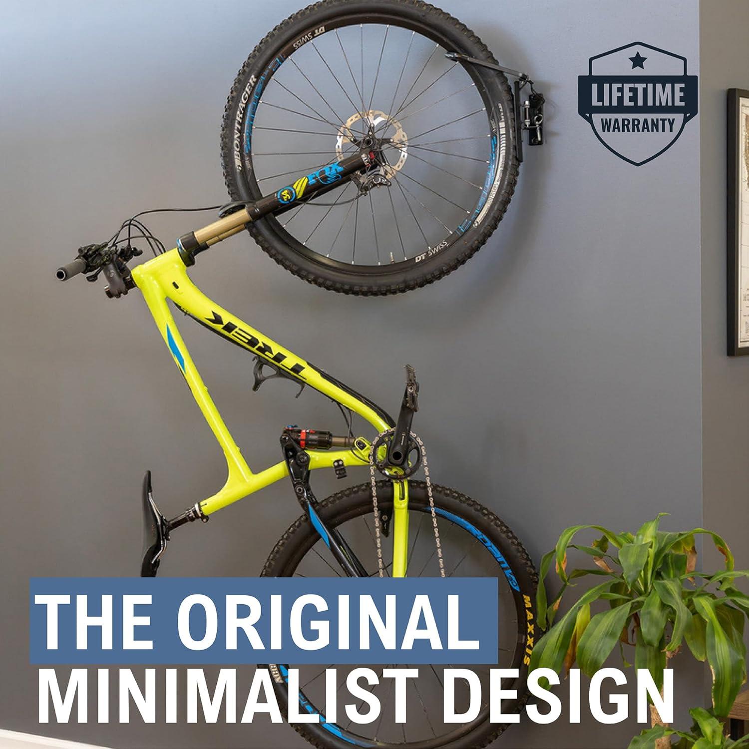 imageStoreYourBoard Bike Swivel Rack  Wall Mounted Garage Bike Storage Vertical Hanger with 120 Swing Design ampamp Stopper SpaceSaving Indoor Wall Mount  Fits Kids Bikes BMX ampamp MoreBlack