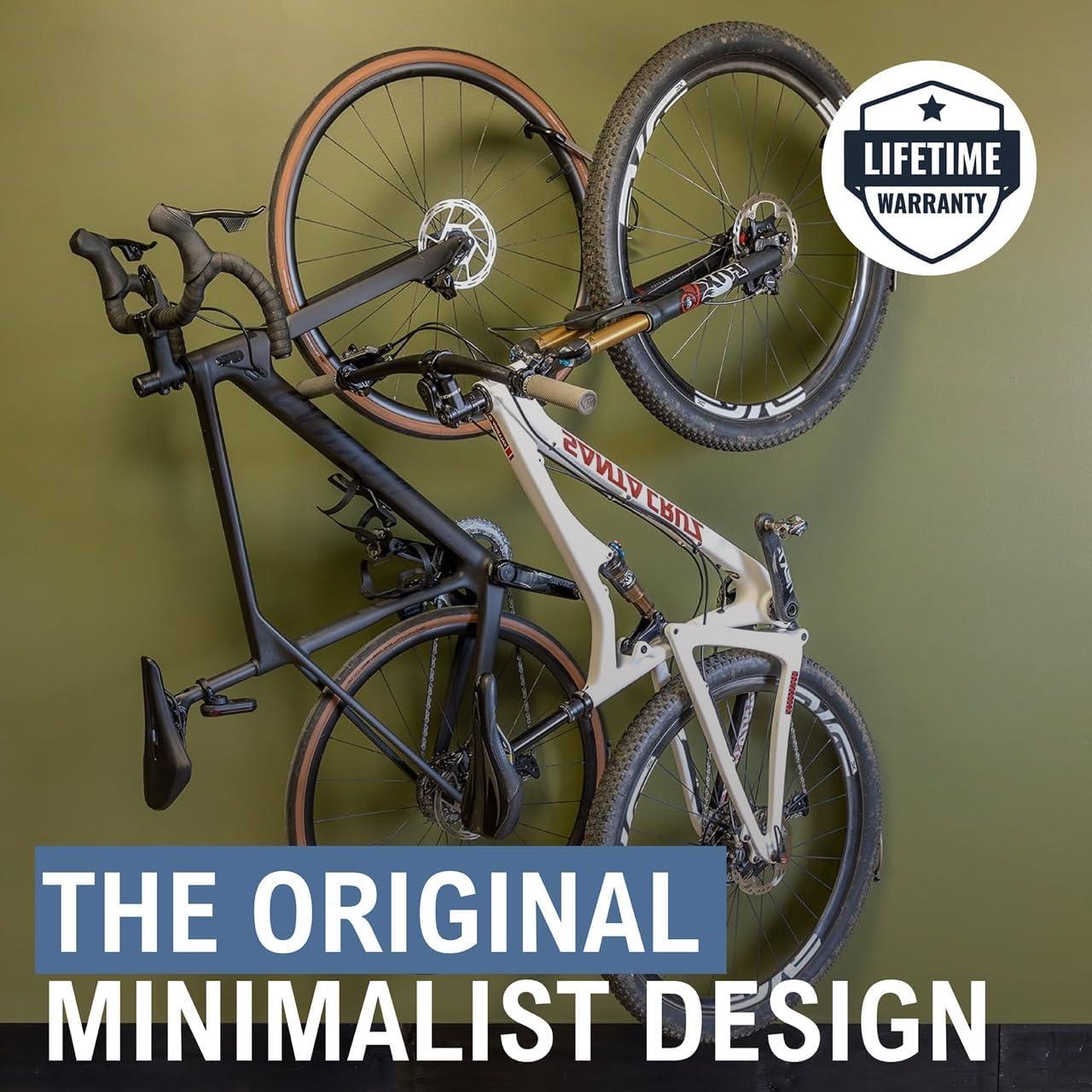 imageStoreYourBoard Bike Swivel Rack  Wall Mounted Garage Bike Storage Vertical Hanger with 120 Swing Design ampamp Stopper SpaceSaving Indoor Wall Mount  Fits Kids Bikes BMX ampamp MoreMud