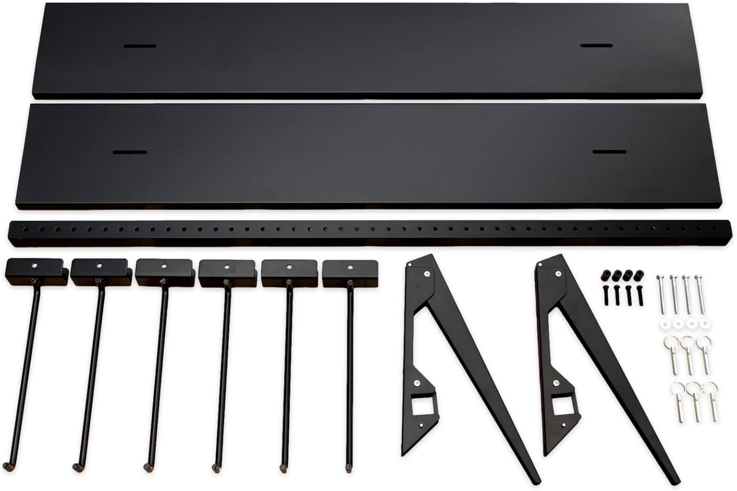 imageStoreYourBoard Double Chair Storage Rack  2 Pack Heavy Duty Folding Chair Rack for Garage Organization Holds 200 lbs Chair Hangers for Folding Patio Beach ampamp Camping ChairsTriple  Shelf