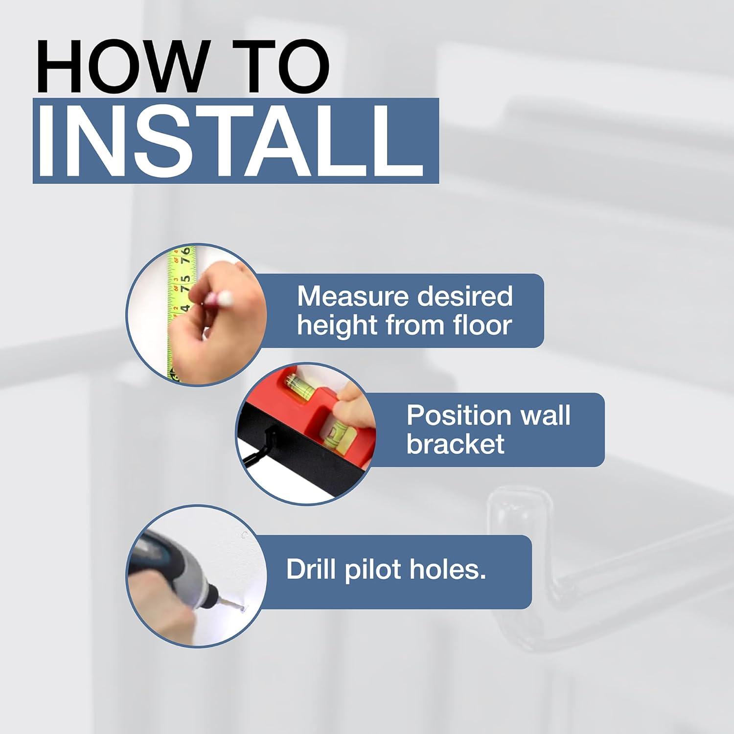 imageStoreYourBoard Double Chair Storage Rack  2 Pack Heavy Duty Folding Chair Rack for Garage Organization Holds 200 lbs Chair Hangers for Folding Patio Beach ampamp Camping ChairsSingle