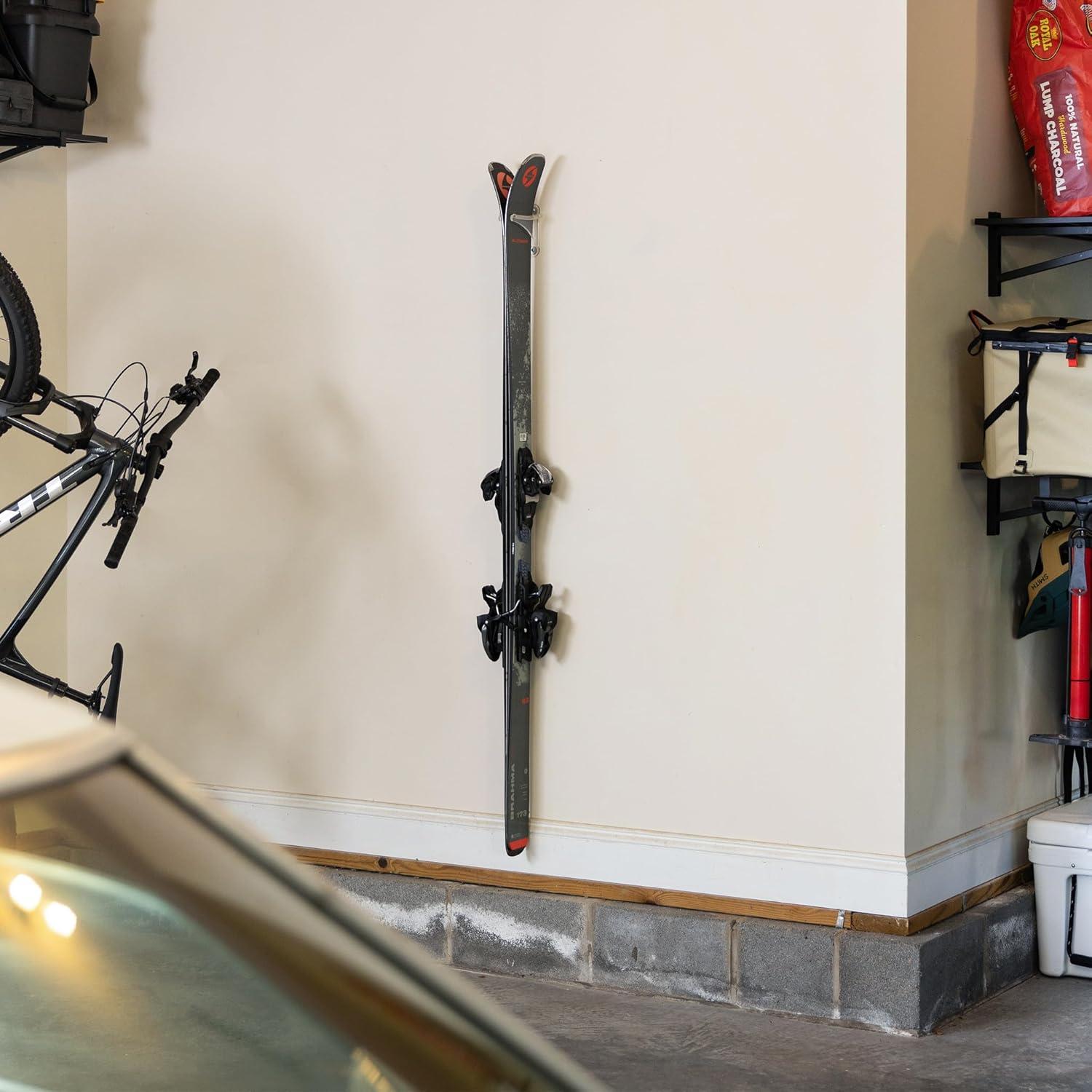 imageStoreYourBoard Floating Ski Wall Mount 2 Pack Clear Acrylic Display Rack Indoor Vertical Ski Storage ampamp Decor Holds 25 lbs1 Pack