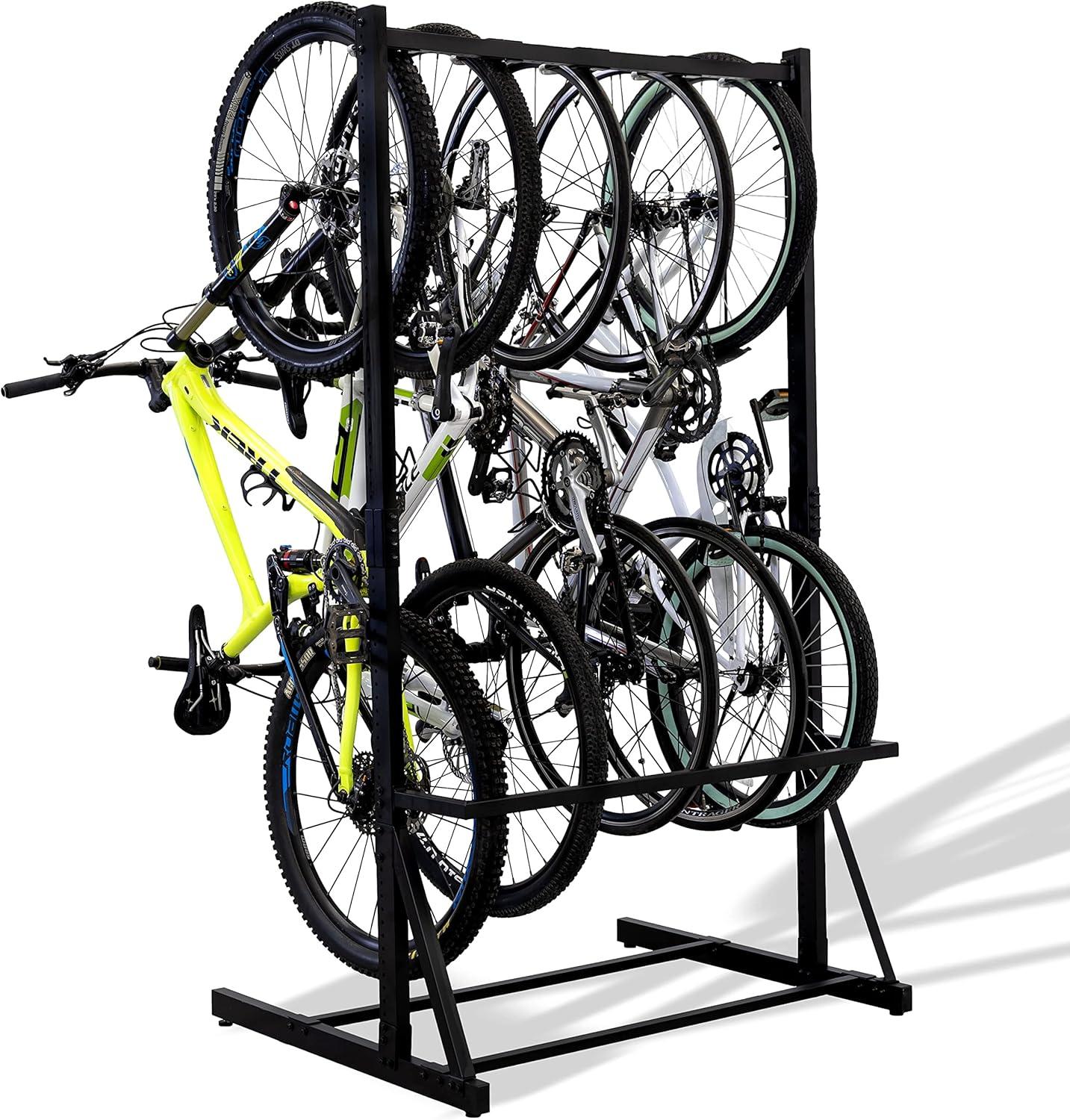 imageStoreYourBoard Freestanding 5 Bike Storage Rack The Original GBike Indoor Garage Floor Stand Bicycle Organizer5Bike Rack