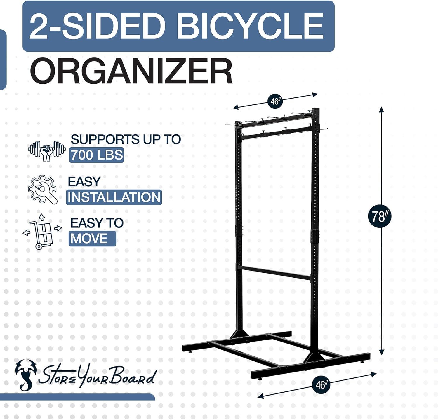 imageStoreYourBoard Freestanding 5 Bike Storage Rack The Original GBike Indoor Garage Floor Stand Bicycle Organizer8Bike Rack