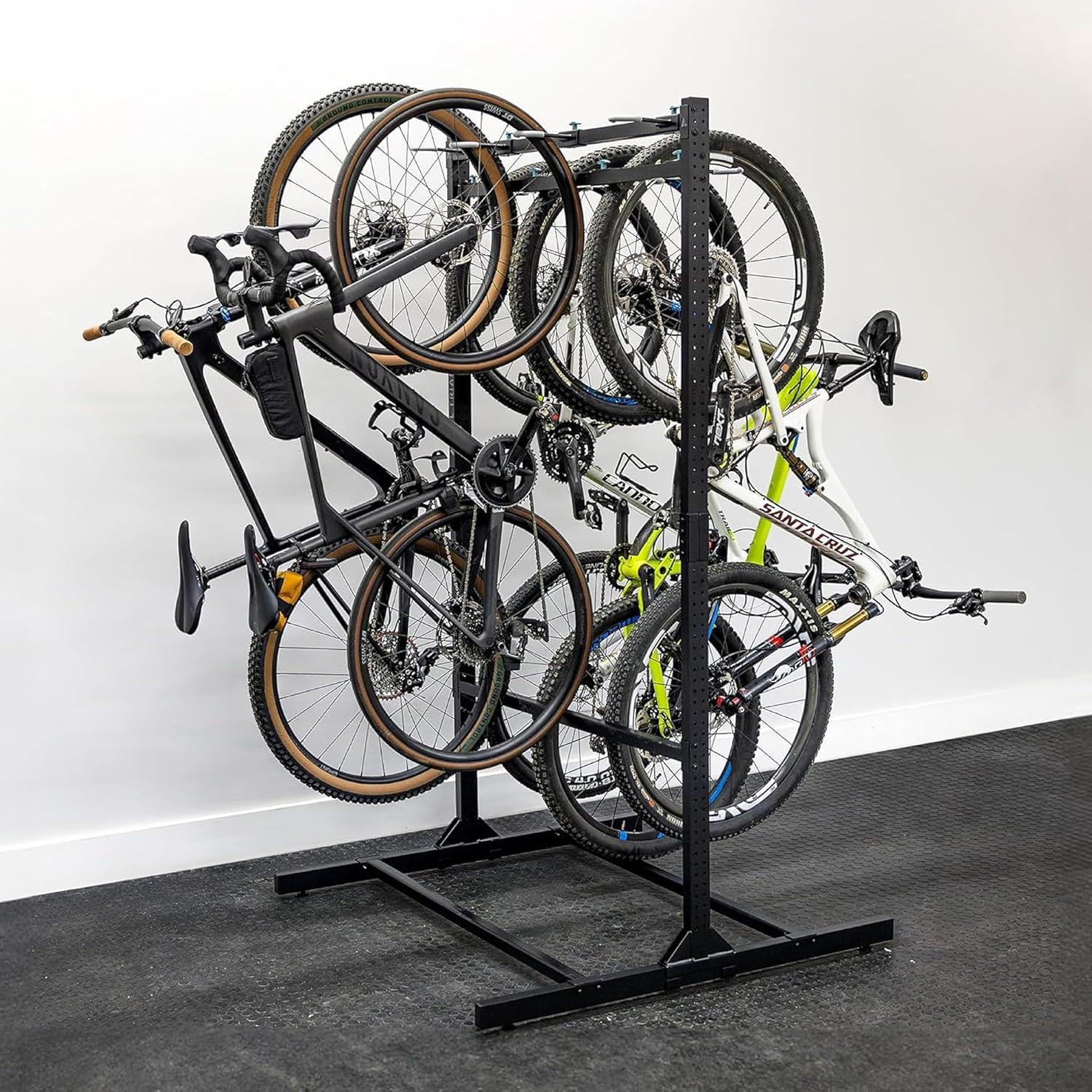 imageStoreYourBoard Freestanding 5 Bike Storage Rack The Original GBike Indoor Garage Floor Stand Bicycle Organizer8Bike Rack
