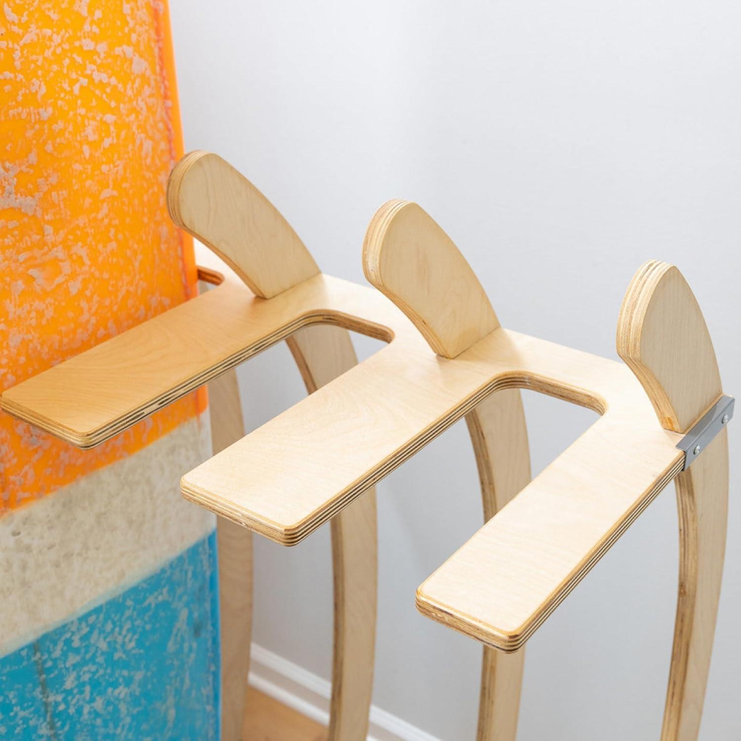 imageStoreYourBoard Freestanding Surfboard Rack Indoor Display Stand Shortboard and Longboard Organizer Holds 150 lbs