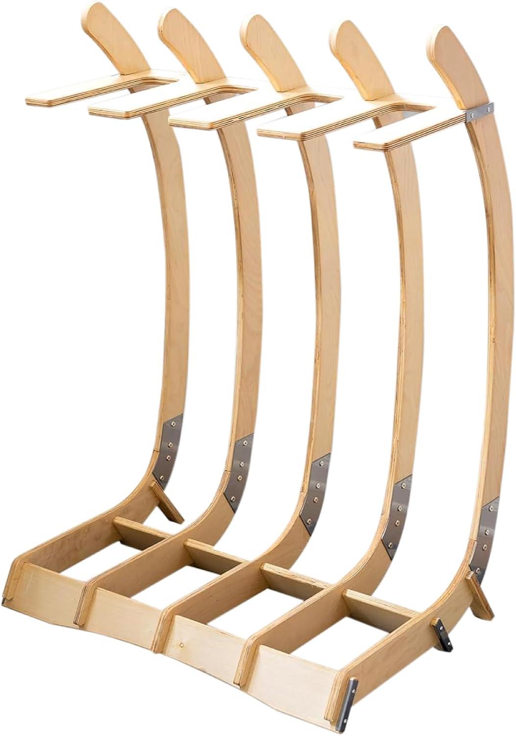 imageStoreYourBoard Freestanding Surfboard Rack Indoor Display Stand Shortboard and Longboard Organizer Holds 150 lbs