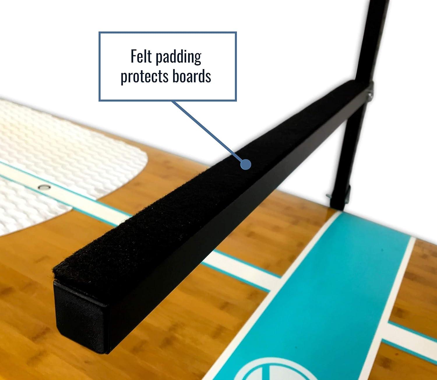 imageStoreYourBoard GSUP Wall Mounted Standup Paddleboard Storage Rack Adjustable Levels Standup Paddle Board HolderIndoor  4 Levels