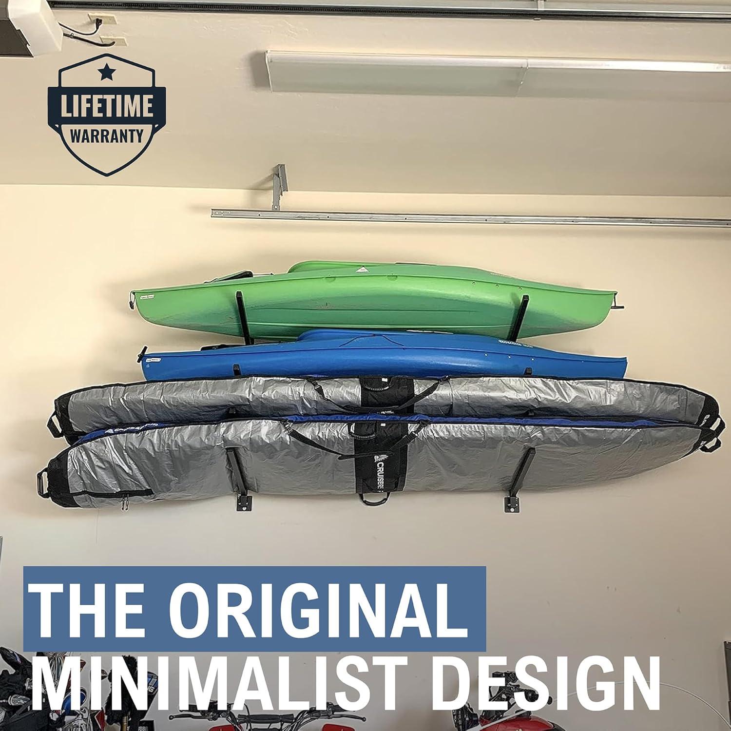 imageStoreYourBoard GSUP Wall Mounted Standup Paddleboard Storage Rack Adjustable Levels Standup Paddle Board HolderIndoor  4 Levels