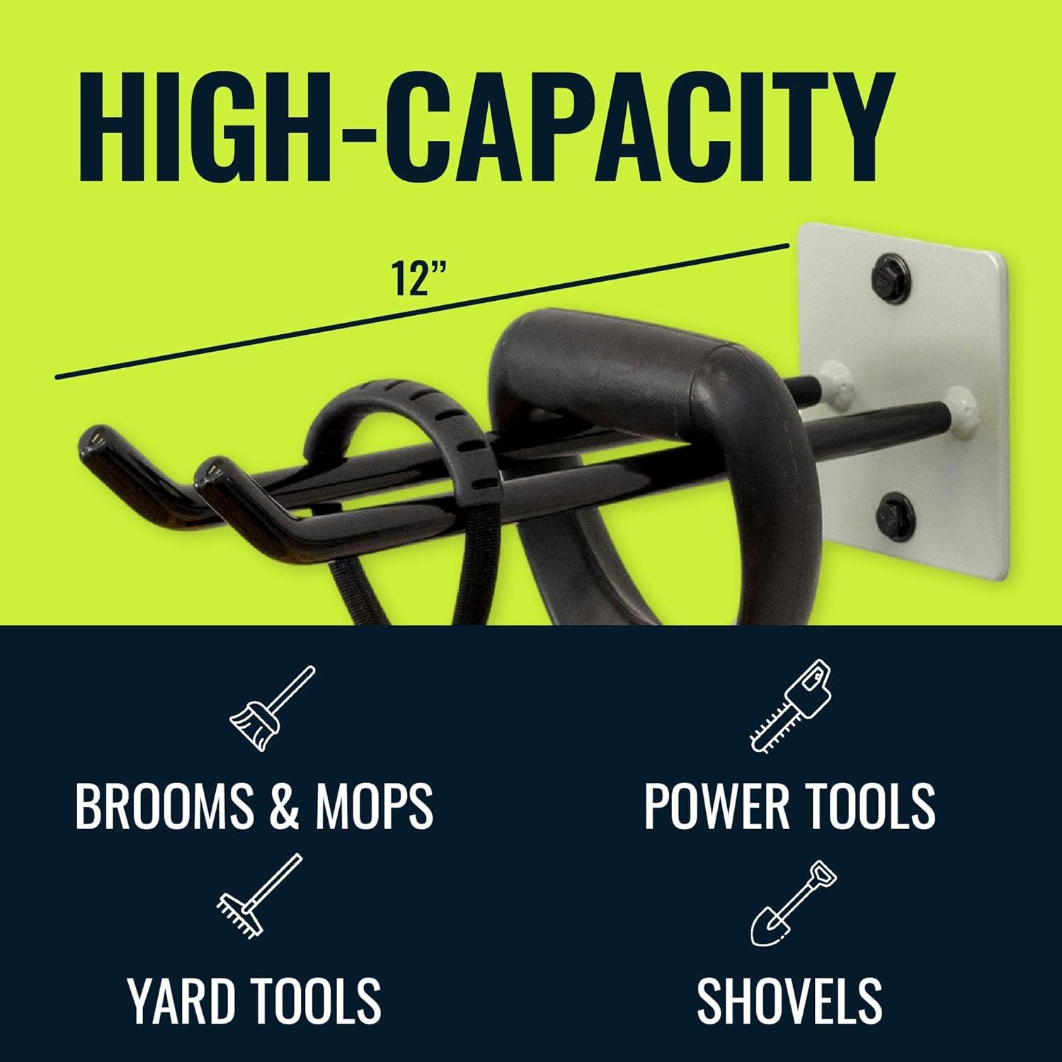 imageStoreYourBoard Garage Garden Tool Wall Mount Hook Garage Organization and Storage Shovel ampamp Rake Hangers Yard Tool Rack Industrial Steel Holds 50 PoundsCactus