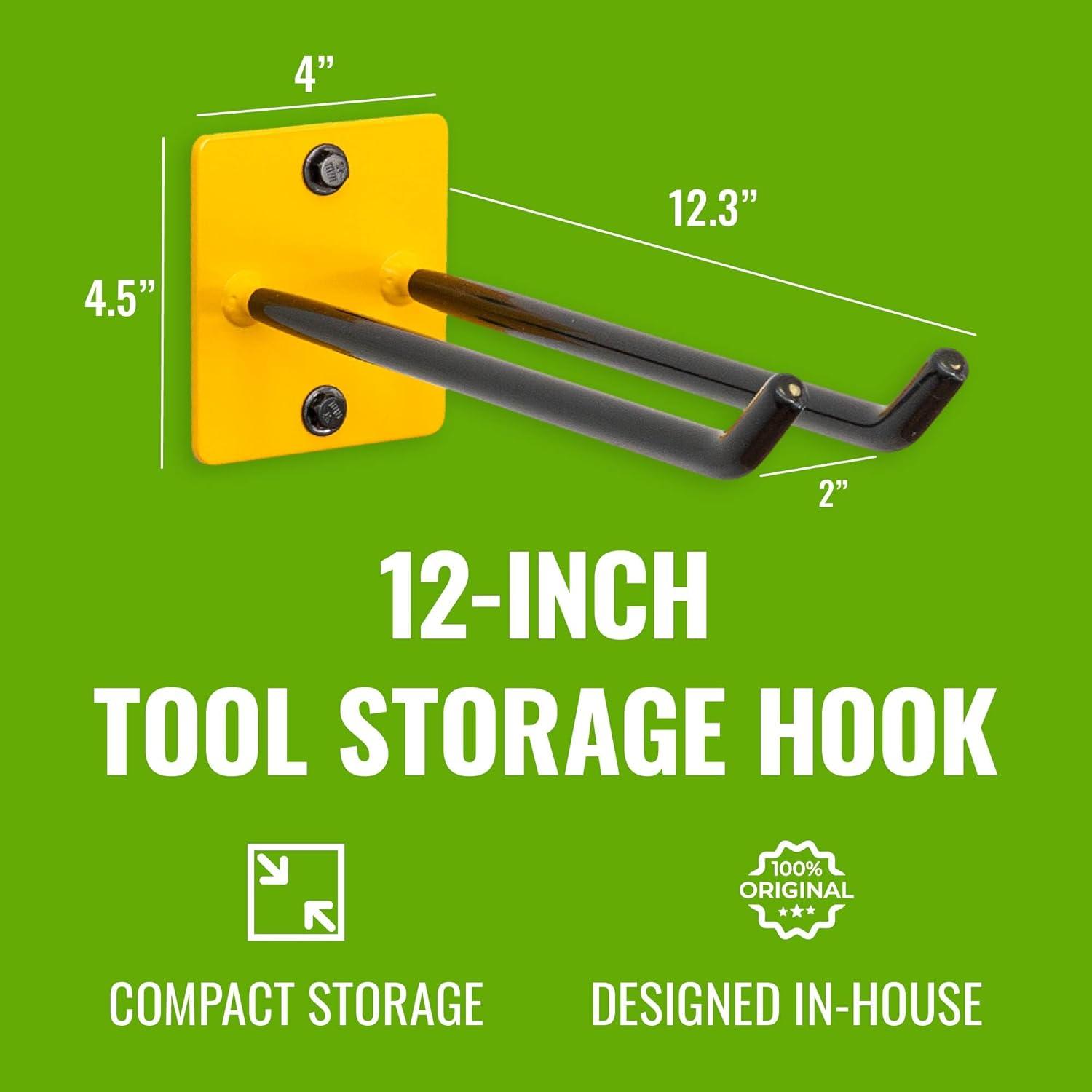 imageStoreYourBoard Garage Garden Tool Wall Mount Hook Garage Organization and Storage Shovel ampamp Rake Hangers Yard Tool Rack Industrial Steel Holds 50 PoundsTractor