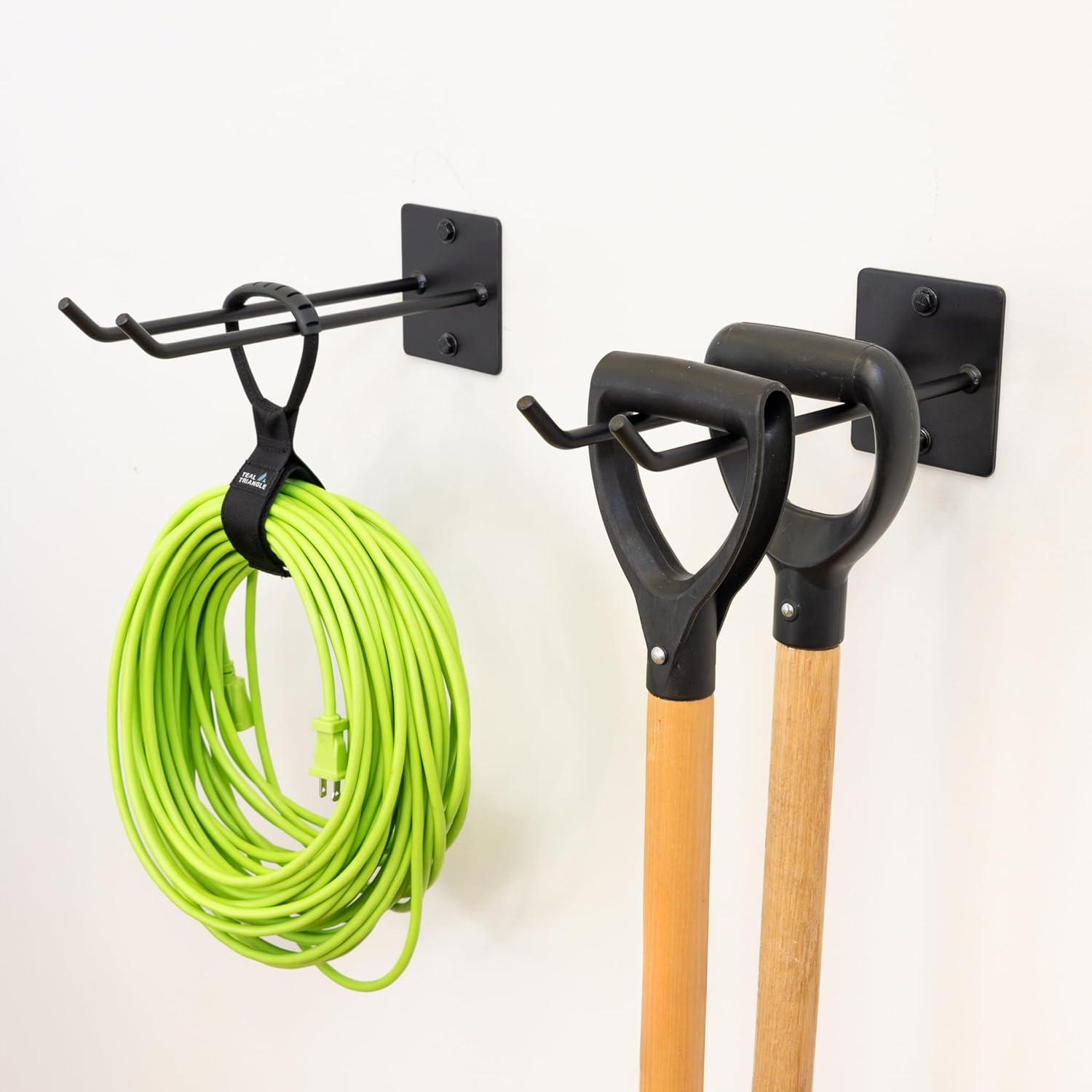 imageStoreYourBoard Garage Garden Tool Wall Mount Hook Garage Organization and Storage Shovel ampamp Rake Hangers Yard Tool Rack Industrial Steel Holds 50 PoundsBlack