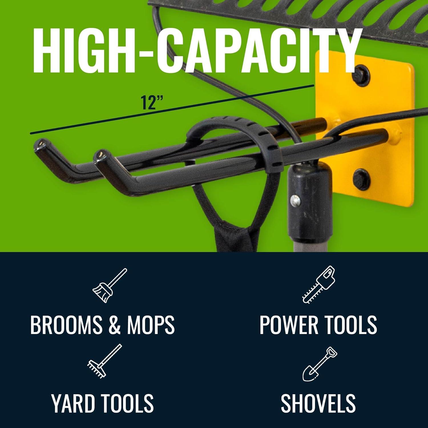 imageStoreYourBoard Garage Garden Tool Wall Mount Hook Garage Organization and Storage Shovel ampamp Rake Hangers Yard Tool Rack Industrial Steel Holds 50 PoundsTractor