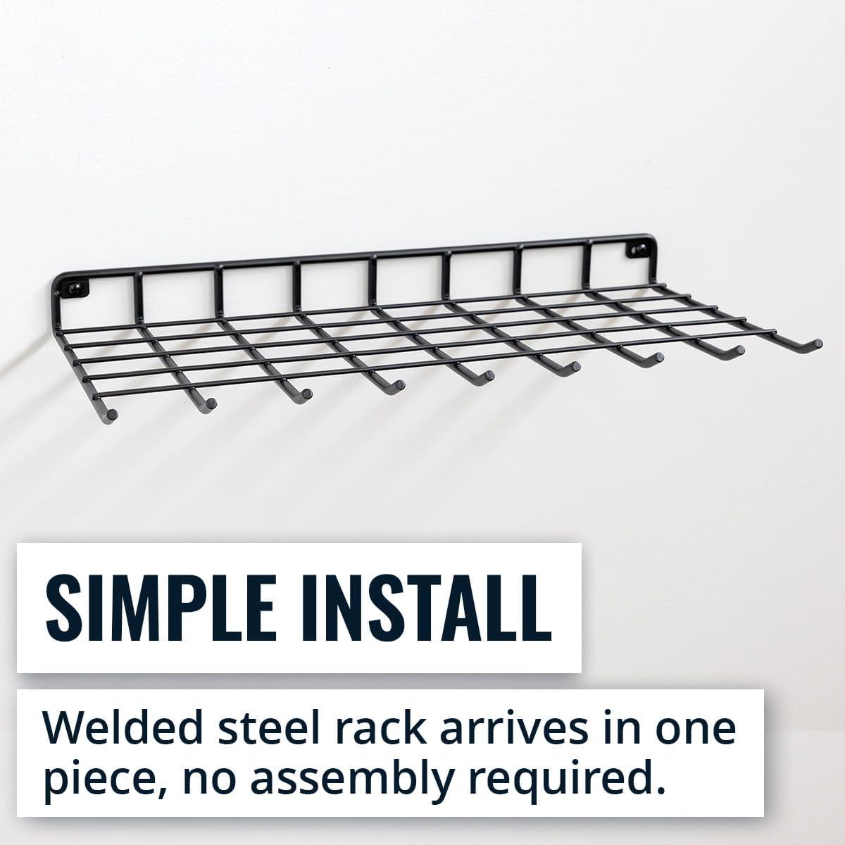 imageStoreYourBoard Gardening Hand Tools Organizer Wall Mount Storage Shelf for Garden Scissors Hand Pruners Plant Shears Tree Cutter Gardening Shears and Garden Supplies Holds 40 lbs