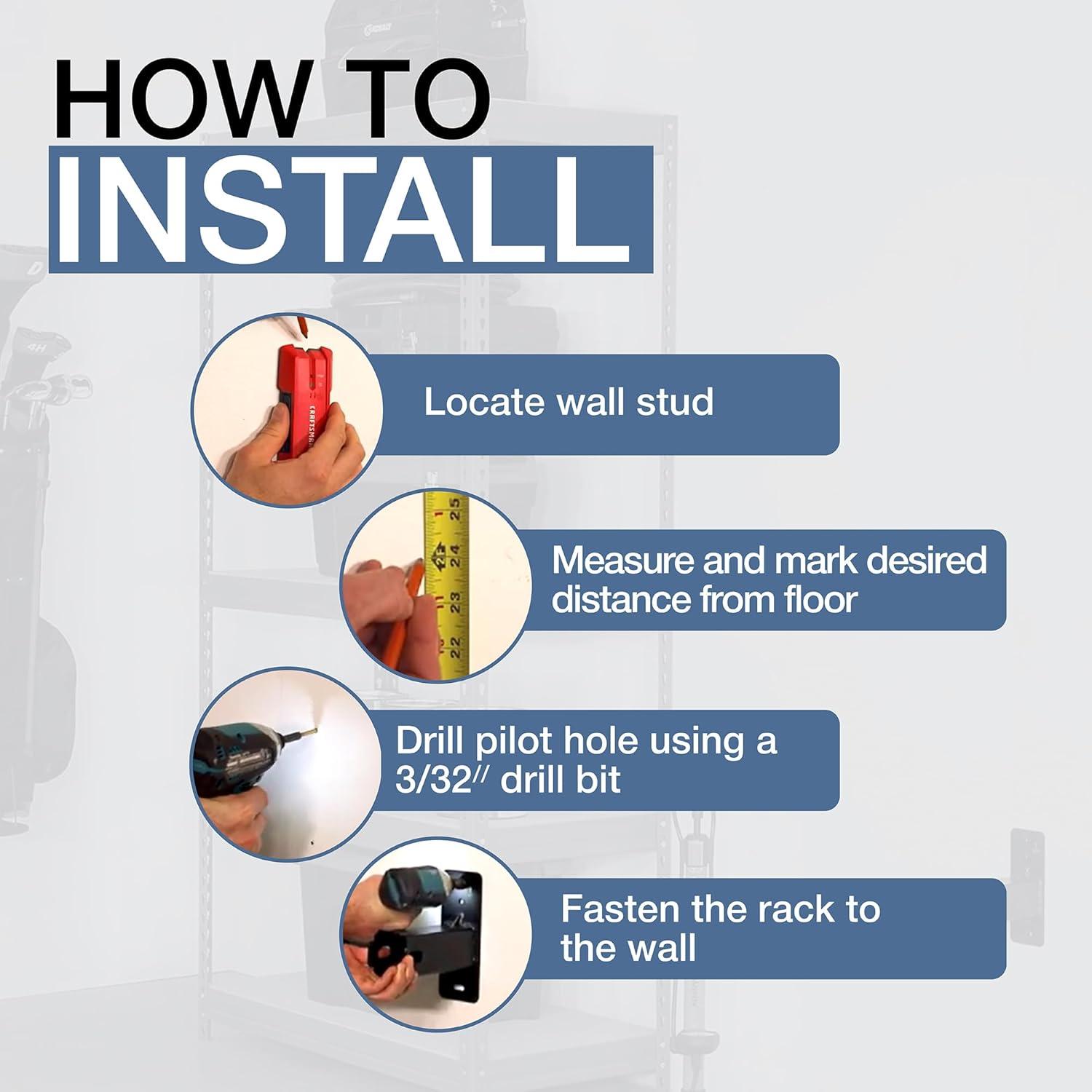 imageStoreYourBoard Hitch Wall Mount  Heavy Duty 2quot Bike and Cargo Rack Hanging Garage Organizer Trailer Hitch Receiver Storage Wall Mount Hitch Holder Holds 175 lbs2 inch