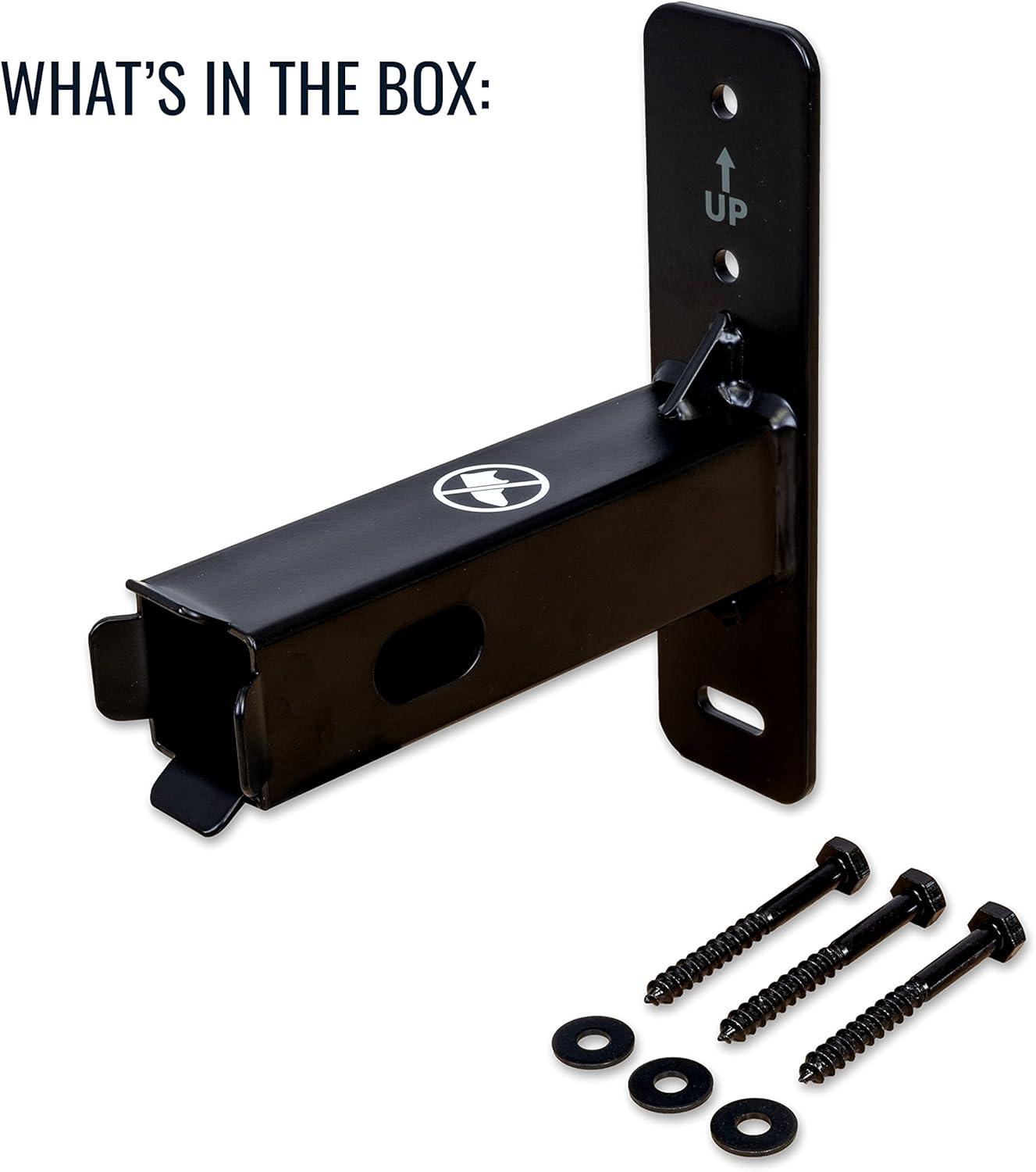 imageStoreYourBoard Hitch Wall Mount  Heavy Duty 2quot Bike and Cargo Rack Hanging Garage Organizer Trailer Hitch Receiver Storage Wall Mount Hitch Holder Holds 175 lbs125 inch