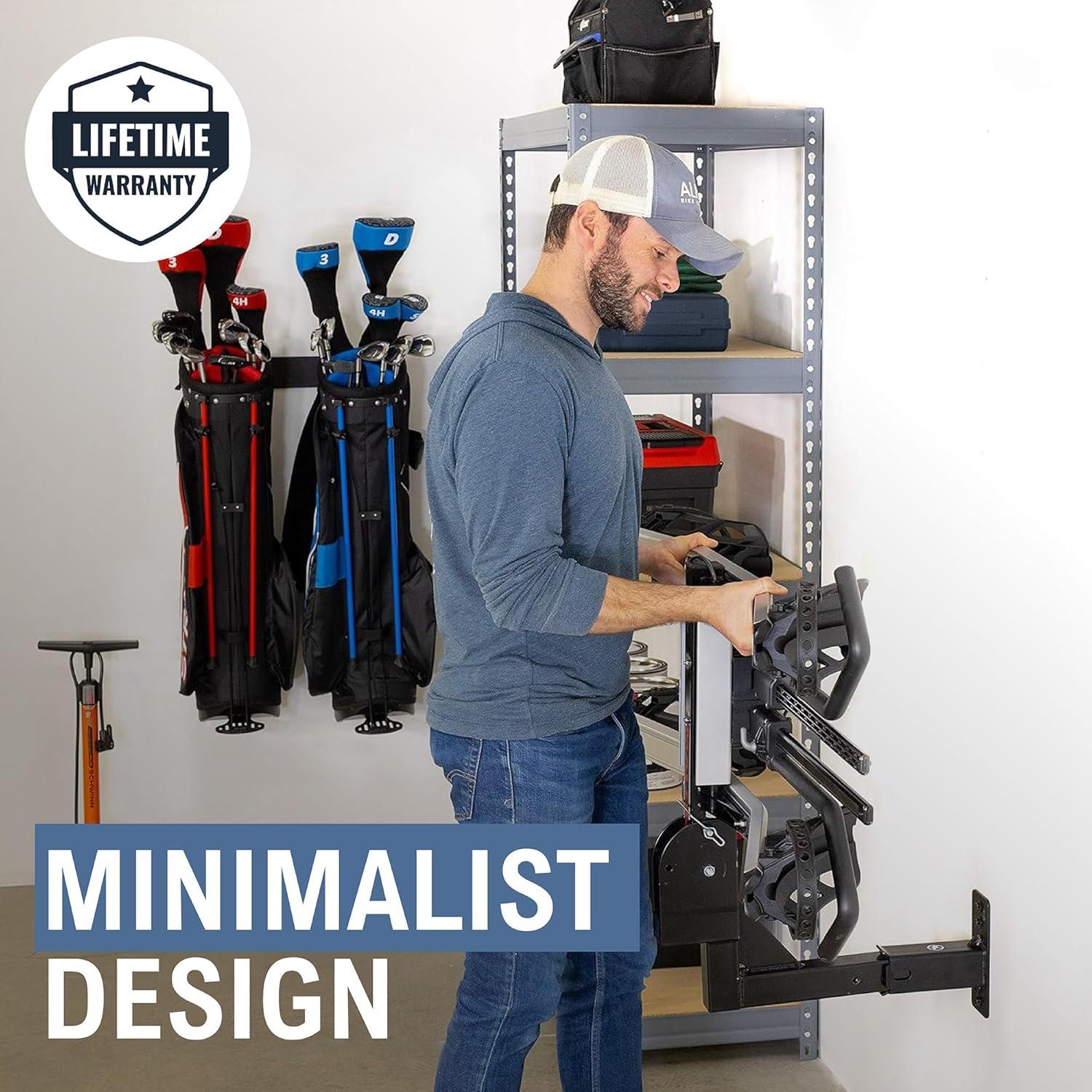 imageStoreYourBoard Hitch Wall Mount  Heavy Duty 2quot Bike and Cargo Rack Hanging Garage Organizer Trailer Hitch Receiver Storage Wall Mount Hitch Holder Holds 175 lbs2 inch