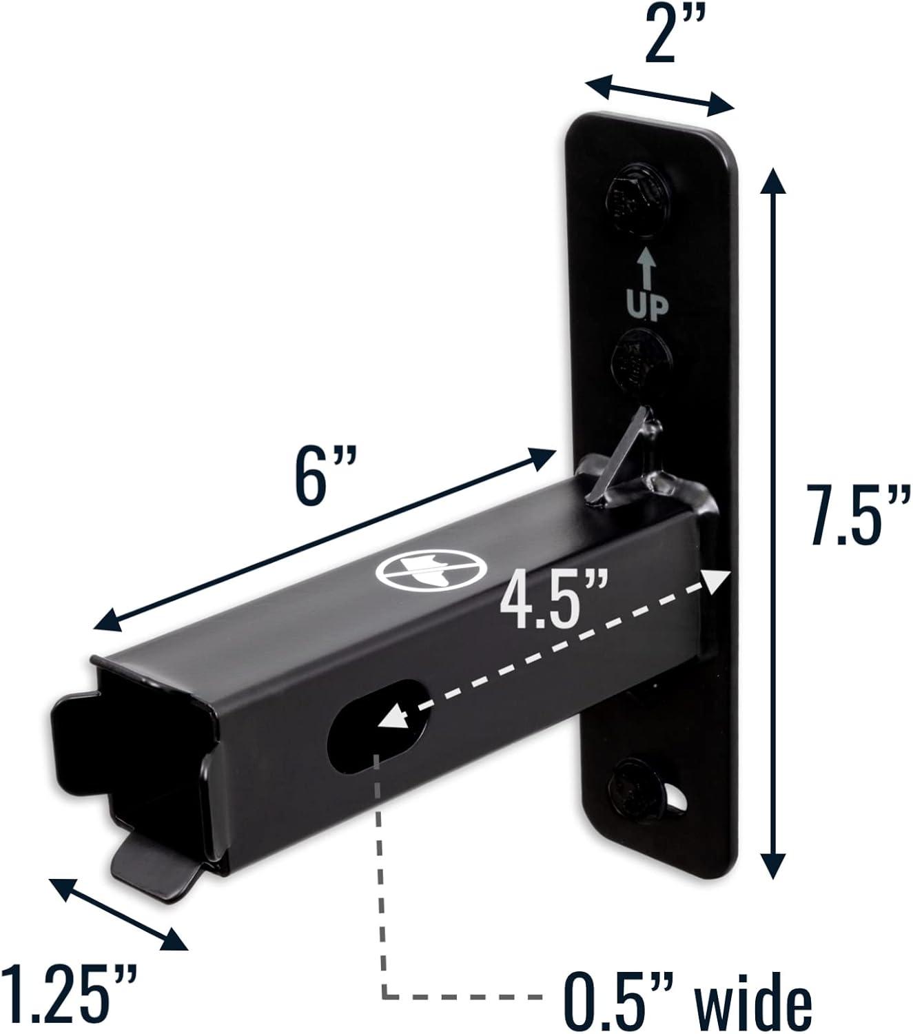 imageStoreYourBoard Hitch Wall Mount  Heavy Duty 2quot Bike and Cargo Rack Hanging Garage Organizer Trailer Hitch Receiver Storage Wall Mount Hitch Holder Holds 175 lbs125 inch
