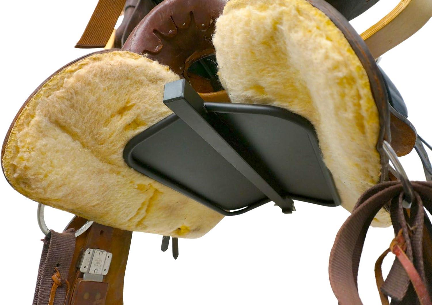 imageStoreYourBoard Horse Saddle Storage Rack Wall Mounted Equestrian Saddle Holder Holds 4 Western and English Saddles