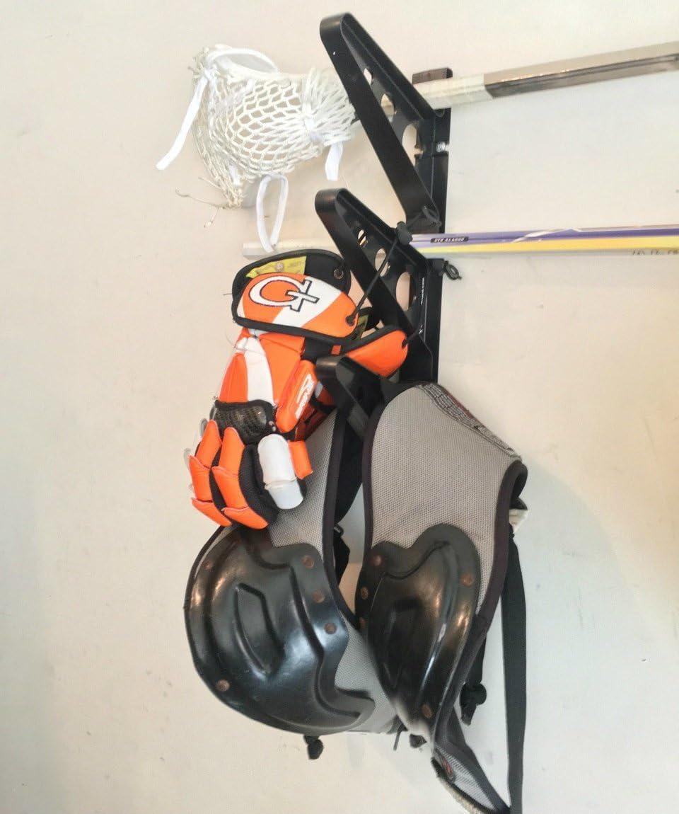 imageStoreYourBoard Lacrosse Stick Wall Storage Rack Lax Sticks Pads and Equipment Home and Garage Organizer Mount